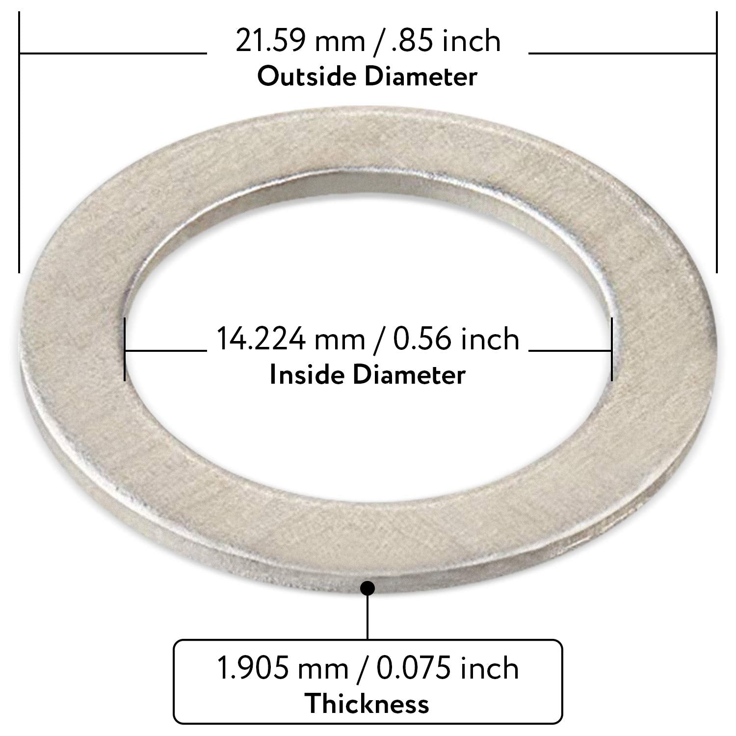 Mission Automotive 20-Pack Of Oil Crush Washers/Drain Plug Gaskets Compatible With Honda - Compatible With Oem 94109-14000 - Fit