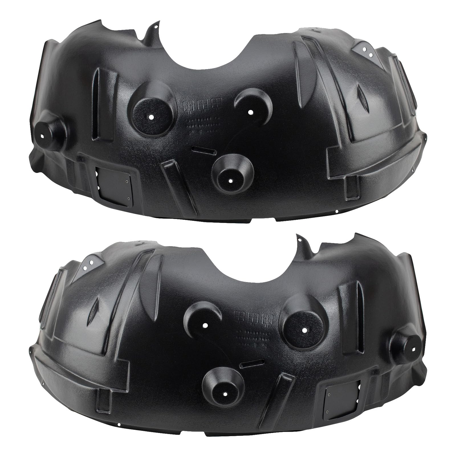 Trq Front Inner Fender Liner Set Compatible With 2010 Dodge Ram 2500 Ram 3500 2011-2012 Ram 2500 3500 Ch1248158 Ch1249158