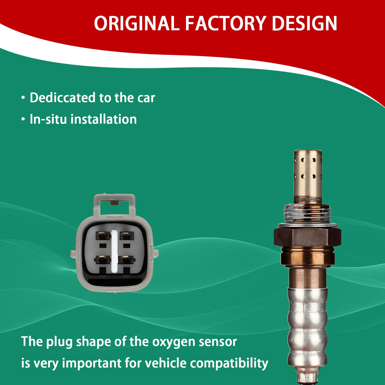 Necatuo 234-4149 Downstream O2 Oxygen Sensor Heated Air Fuel Ratio Compatible With Rx350 Highlander Sienna Solara Camry Tc Ls460