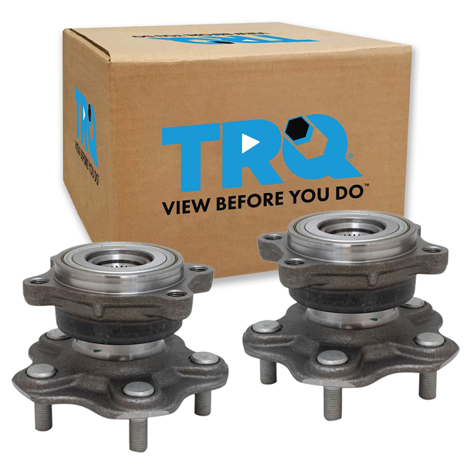 Trq Rear Wheel Hub Bearings Assembly Set Compatible With 2003-2007 Infiniti G35 2003-2009 Nissan 350Z