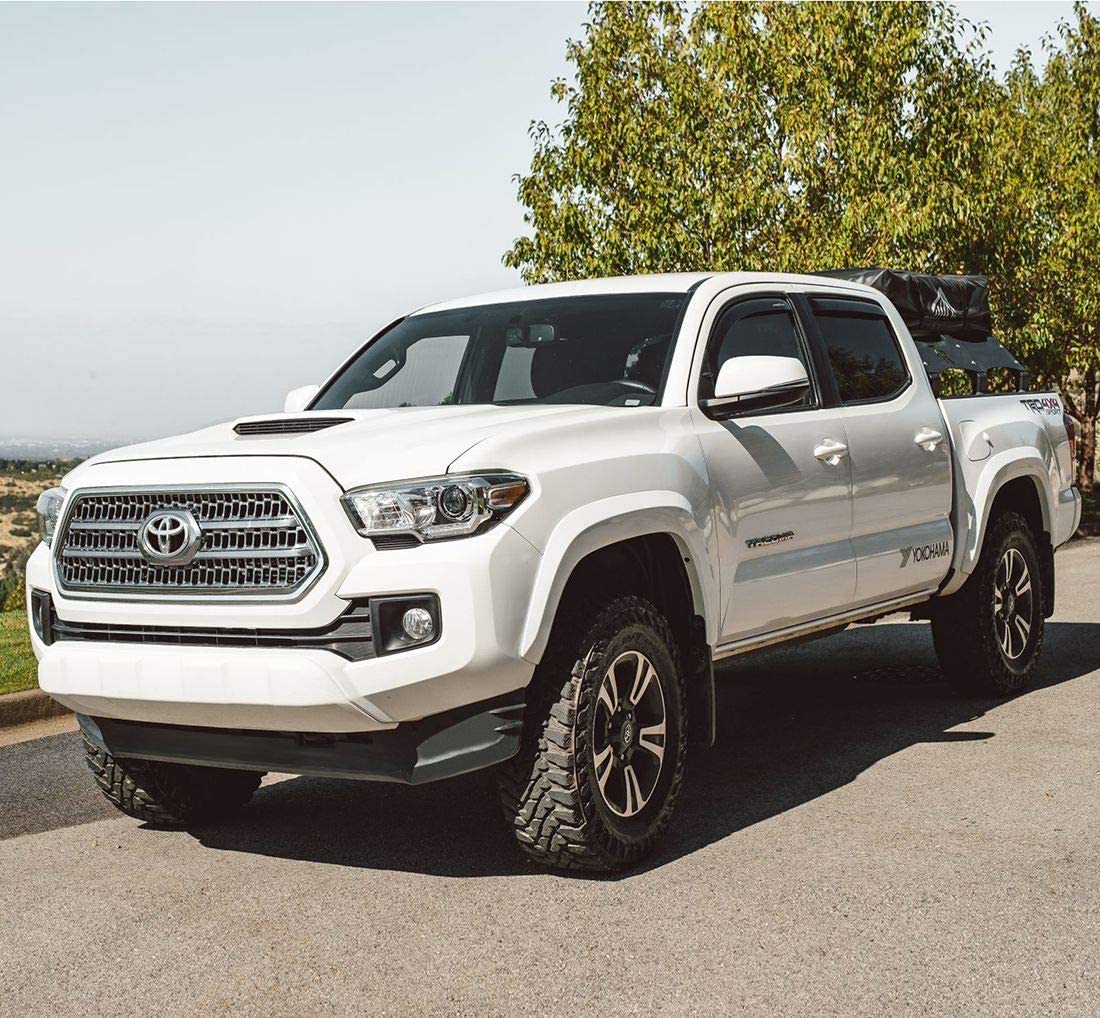 Goodyear Shatterproof In-Channel Window Deflectors For Trucks Toyota Tacoma 2016-2023 Double Cab, Rain Guards, Window Visors, Ve