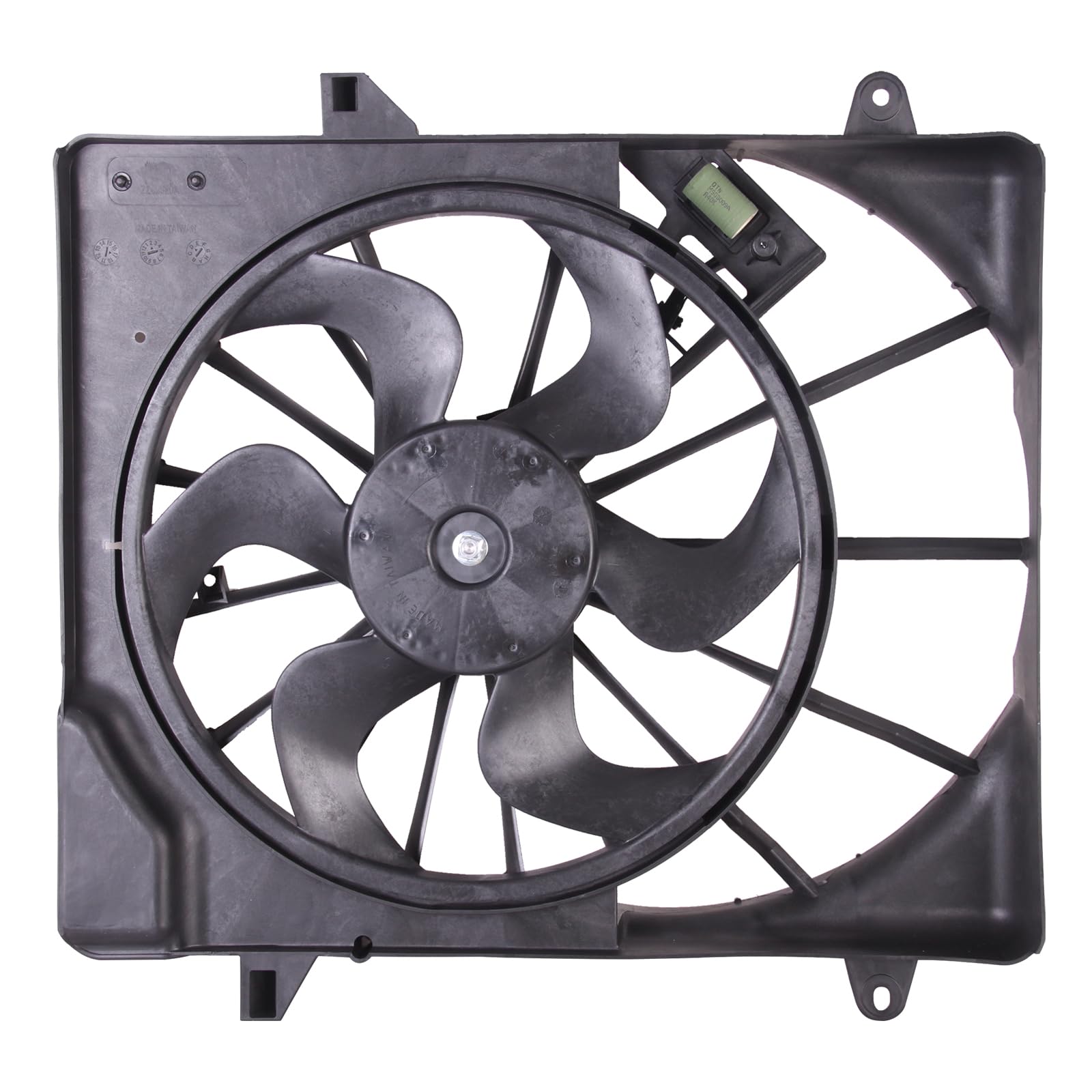 TYG Upgraded Cooling Fan Assembly for 2007-2011 Dodge Nitro 3.7/4.0L | Racing-Level OE Replacement Engine Radiator for 68003974A