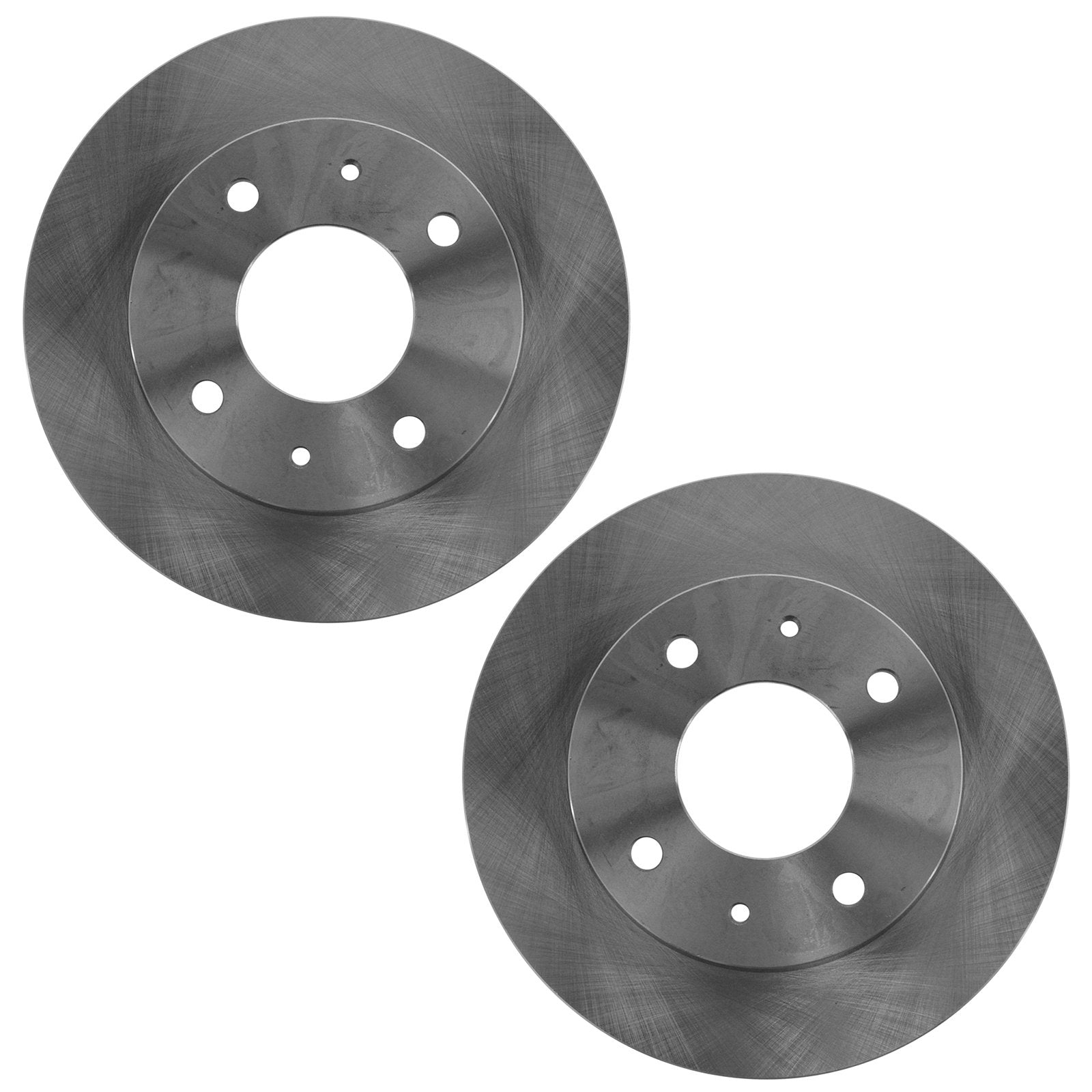 Trq Front Brake Pad & Rotor Kit Brake Pads Brake Rotor Semi-Metallic Compatible With 2002-2007 Mitsubishi Lancer