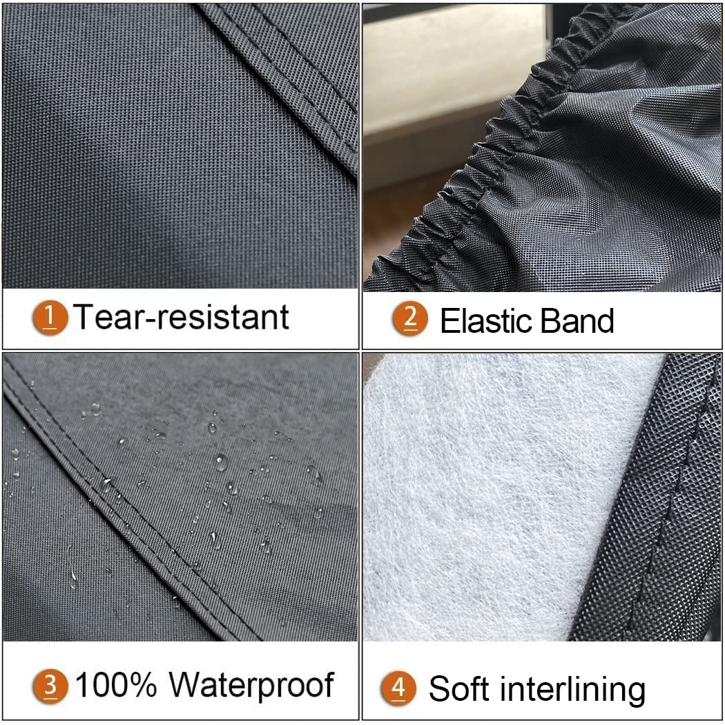 Kayme Rv Tire Covers 4 Pack, Travel Trailer Camper Truck Suv Motorhome Waterproof Wheel Cover, Sun Rain Snow Protector, Fit 30-3