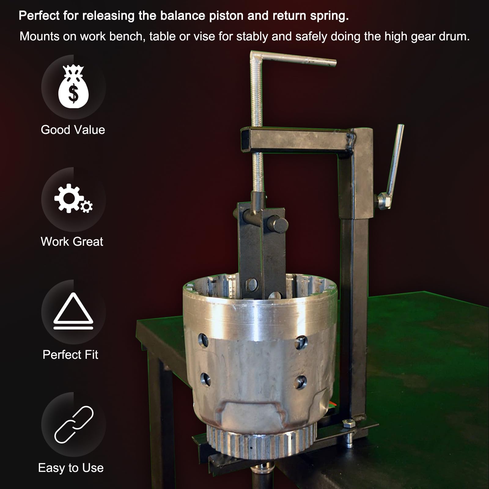 Bonbo T-0158 Universal Multifunctional Automatic Clutch Drum Spring Compressor Transmission Tool Heavy Duty Steel Alt T-0158-Hd, Perfectly Compatible With Ford Chrysler Gm