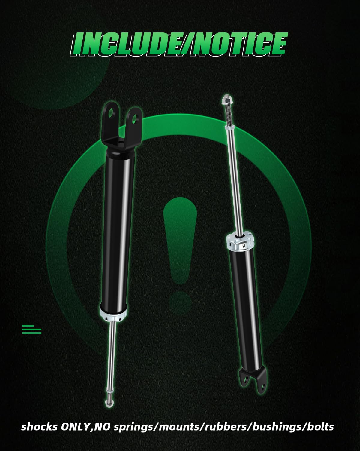 Scitoo - Rear Shock Absorbers Fits 2012-2017 For Hyundai Azera,2013-2014 For Hyundai Sonata,10-15 For Hyundai Tucson,14-16 For K