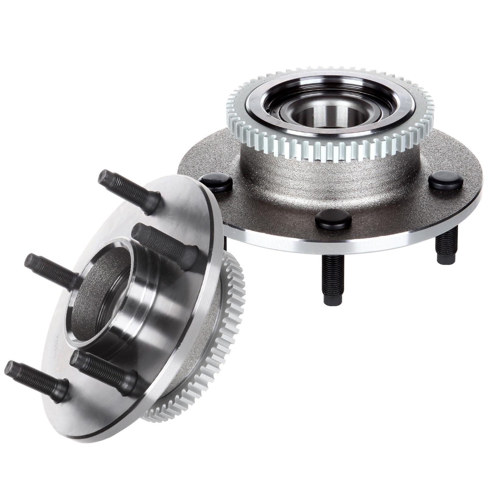 ECCPP Replacement for Pair of 2 Front Wheel Hub Bearing Assembly for 2000-2001 Dodge RAM 1500 Pickup 2WD 5 Lugs w/ABS 515084 x2