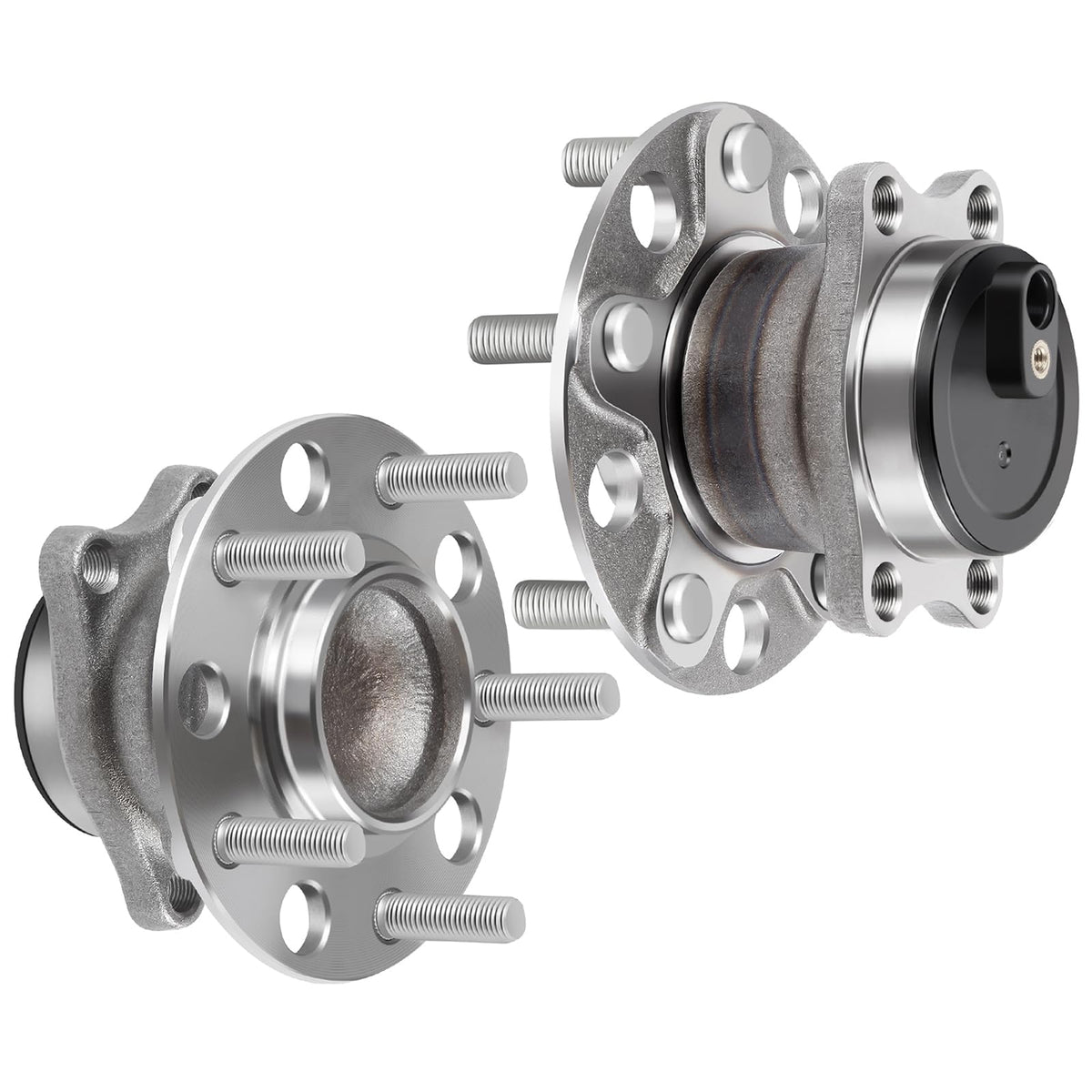 ECCPP Replacement for Pair of 2 New Complete Rear Wheel Hub Bearing Assembly 5 Lugs w/ABS for 07-10 for Dodge 512332 x2