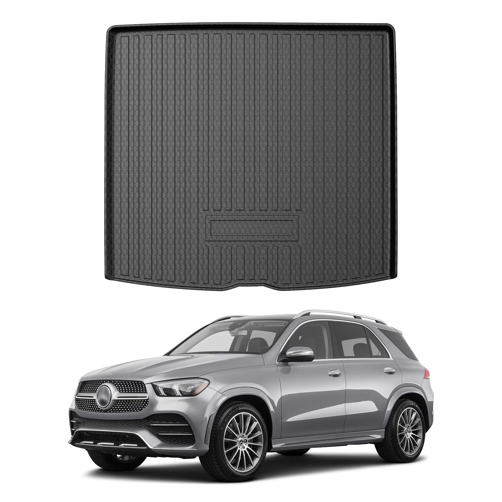 Mixsuper Custom Fit Cargo Liner For Mercedes-Benz Gle Class 2020-2025, All Weather Cargo Mat For Mercedes Benz Gle Suv 5 Passeng