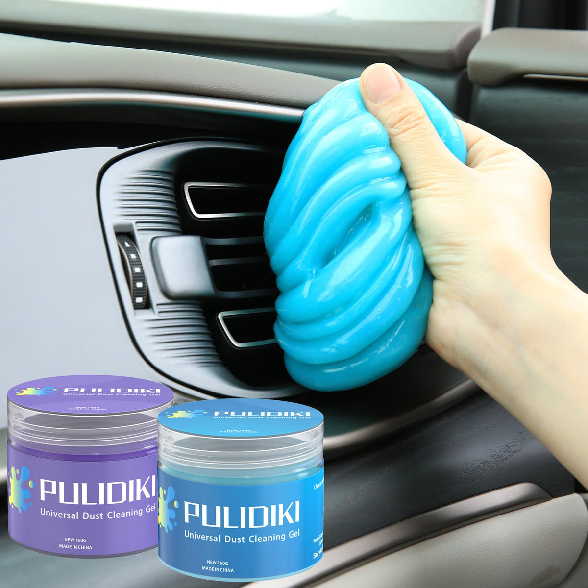 Pulidiki Car Cleaning Gel For Car Detailing Putty Car Putty Auto Cleaning Kits Car Slime Cleaner Dust Cleaning Gel For Car Inter