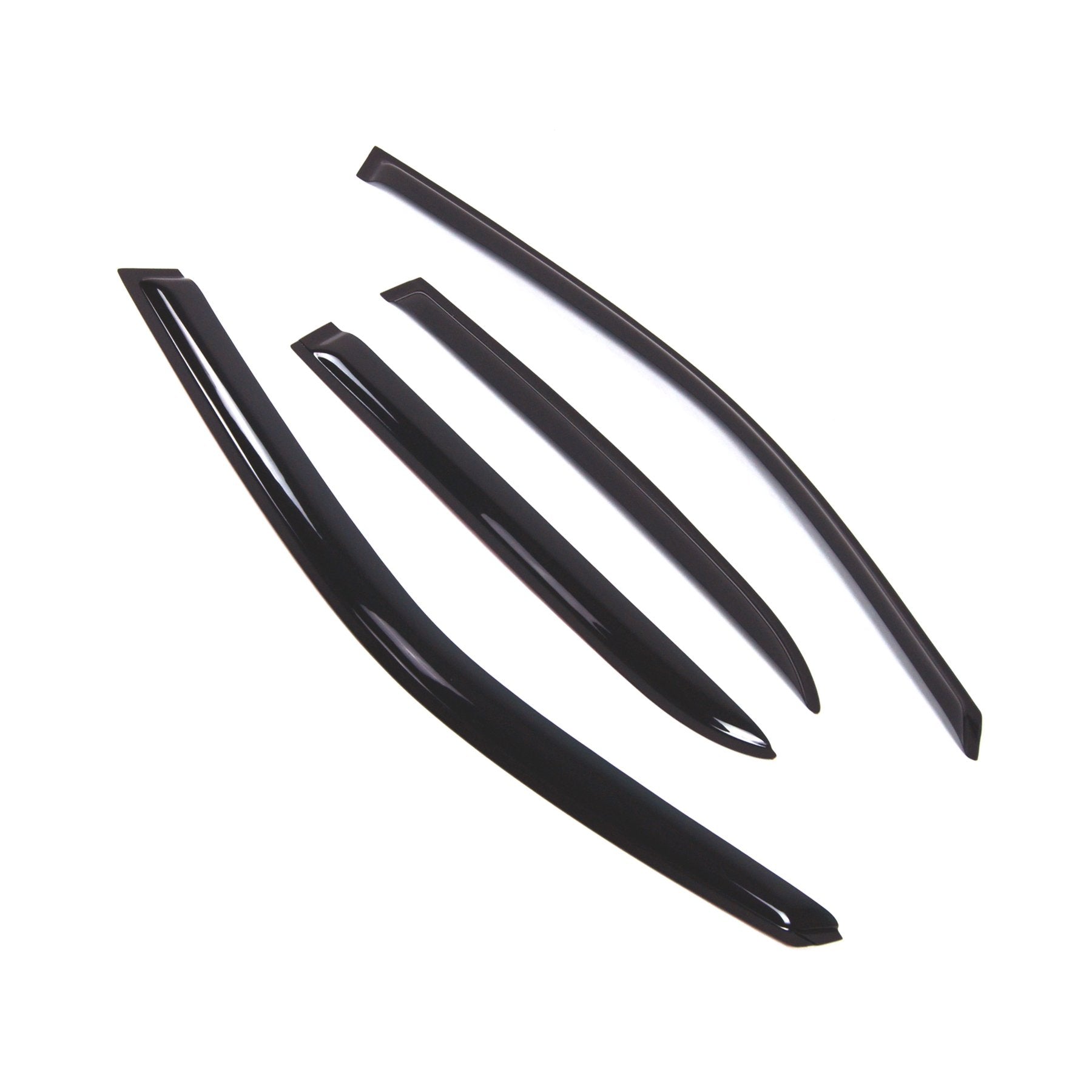 Tuningpros Window Visor Compatible With 2011-2016 Chrysler 300 300C, Dgwv2-767 Outside Mount Deflector Rain Guard Dark Smoke, 4