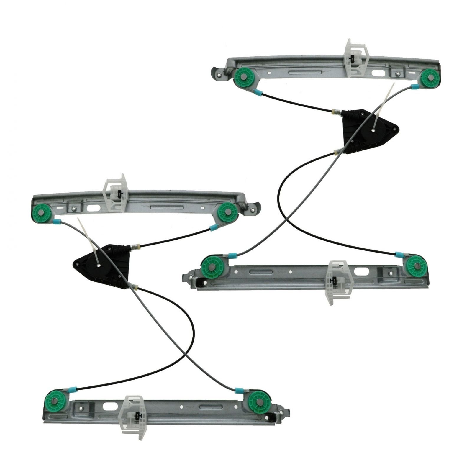 Trq Front Power Window Regulator Set Compatible With 2007-2012 Dodge Caliber