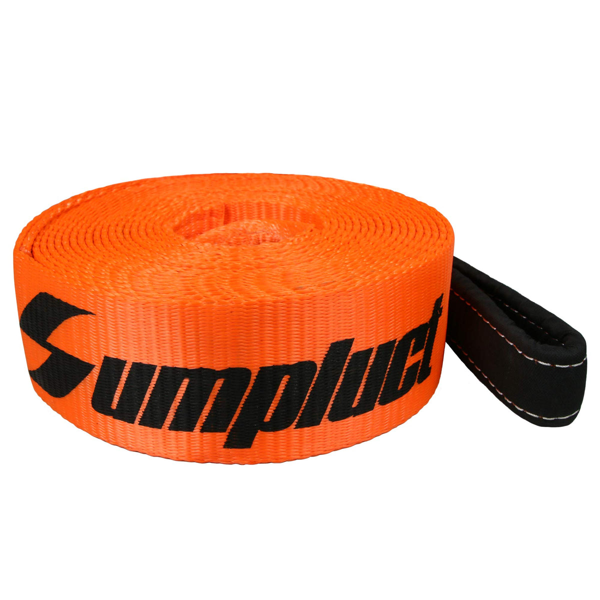 Sumpluct Recovery Tow Strap 3In X 20Ft Heavy Duty 30,000 Lbs Break Strength, Use For Emergency Towing Rope, Tree Saver, Winch Ex