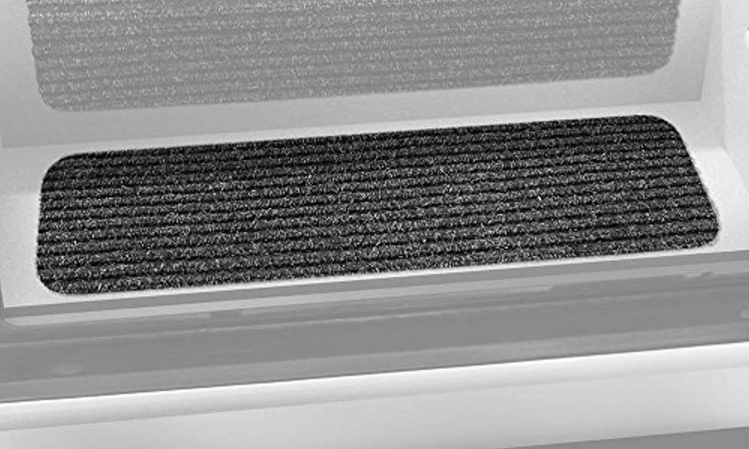 Prest-O-Fit 5-3090 Decorian Step Huggers For Rv Landings Black Granite 10 In. X 23.5 In.