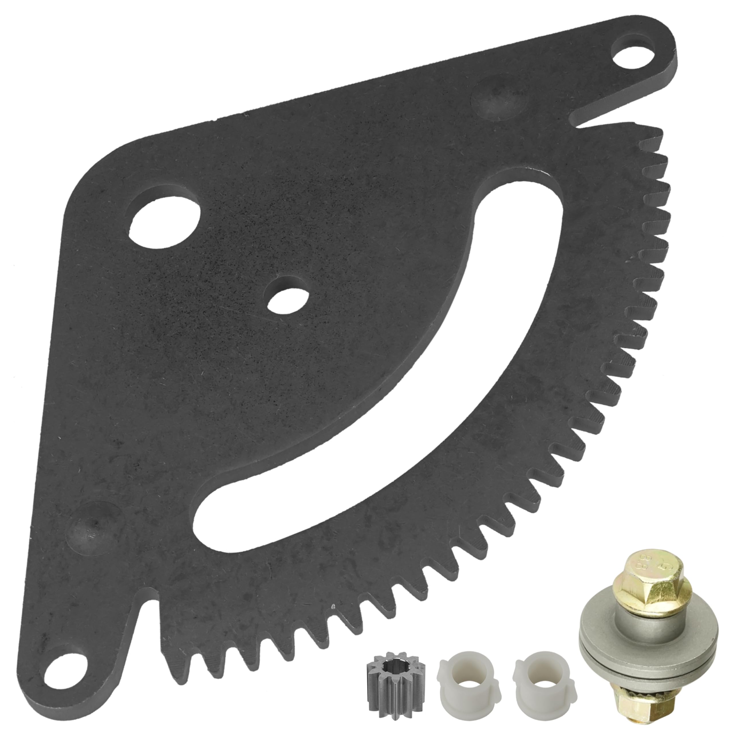 Caltric Selective Sector Gear Pinion Gear With Bushings Compatible With John Deere L118 L120 L130