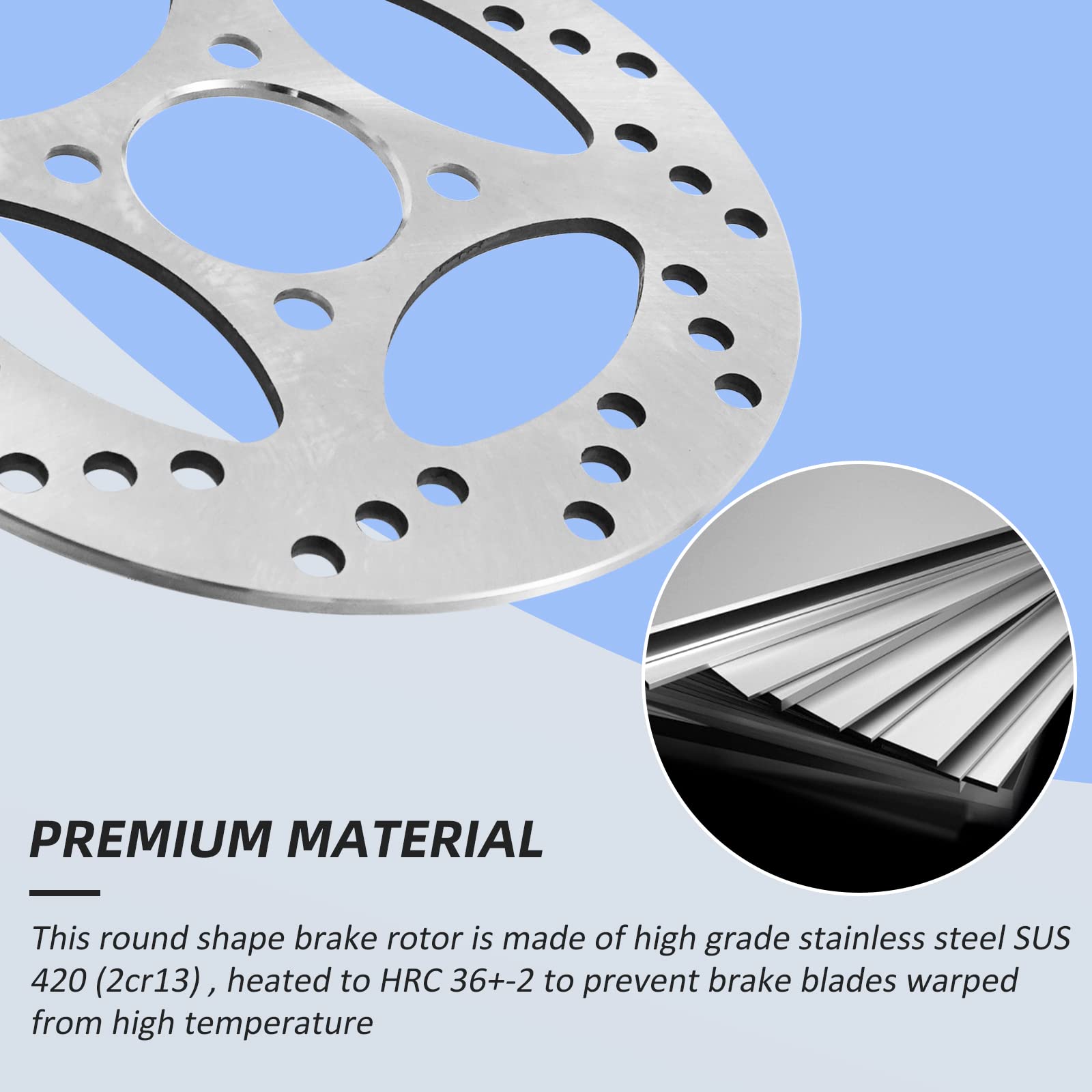 M Mati Rear Brake Disc Rotor For Yamaha Raptor 700 2006-2020 Yfz450 2006-2013 Yfz450X 2008 1S3-2582W-10-00 1Pe-F582W-00-00 1S3-2582W-00-00