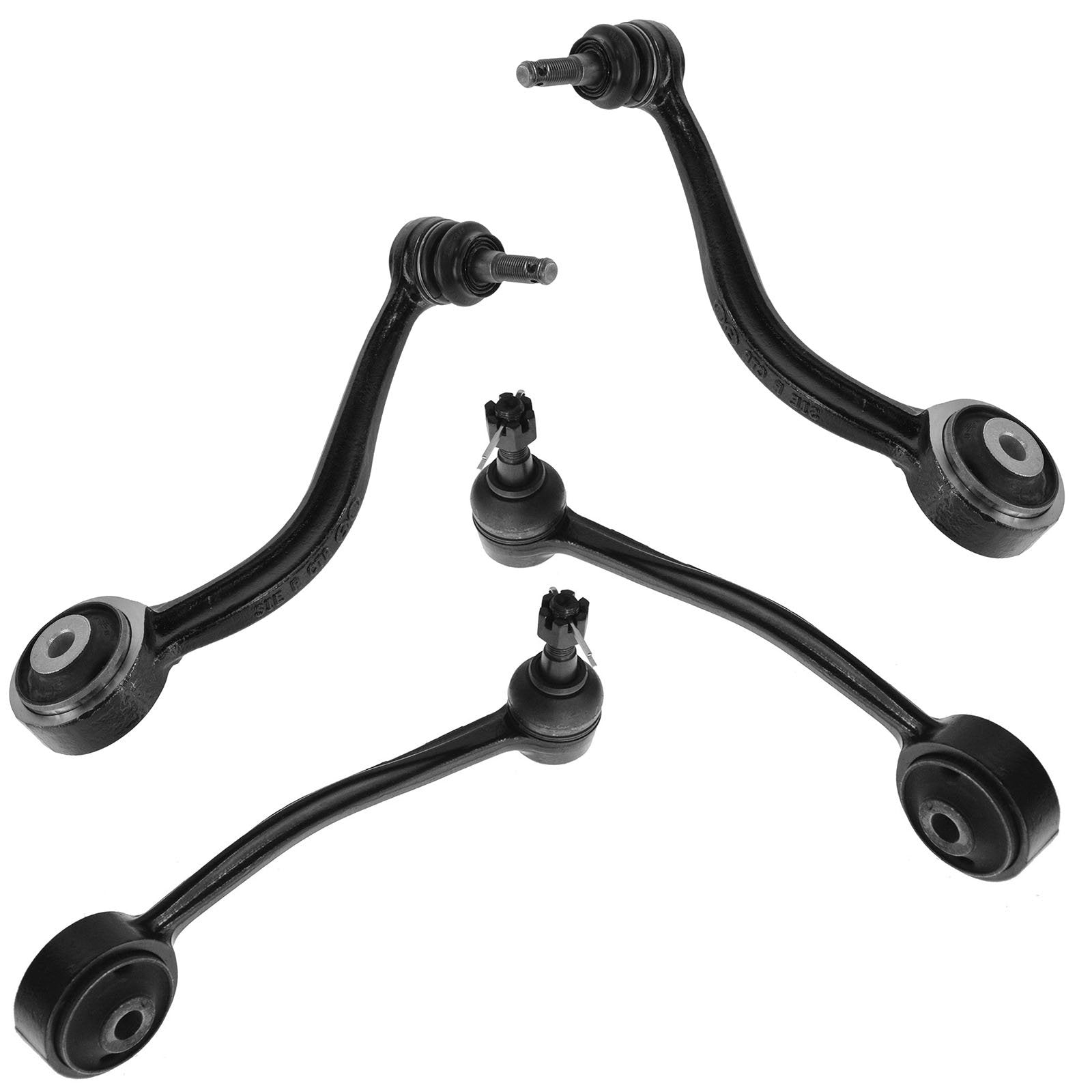 TRQ Front Upper Control Arm with Ball Joint Set Compatible with 2011-2014 Hyundai Equus 2009-2014 Genesis