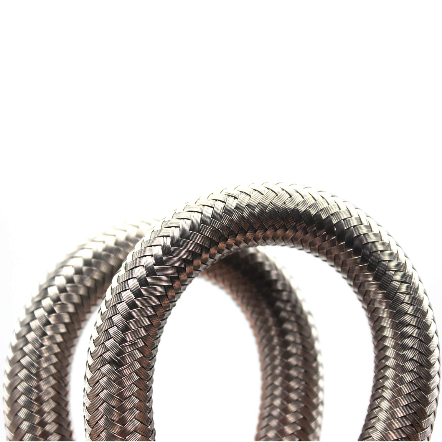 2Pcs 12/300Mm Flexible Valve Stem Extenders Stainless Steel Tyre Tire Valve Stem Extension Adaptors Car Truck Trailer Rv Trailer Vehicle (2Pcs 12/300Mm)