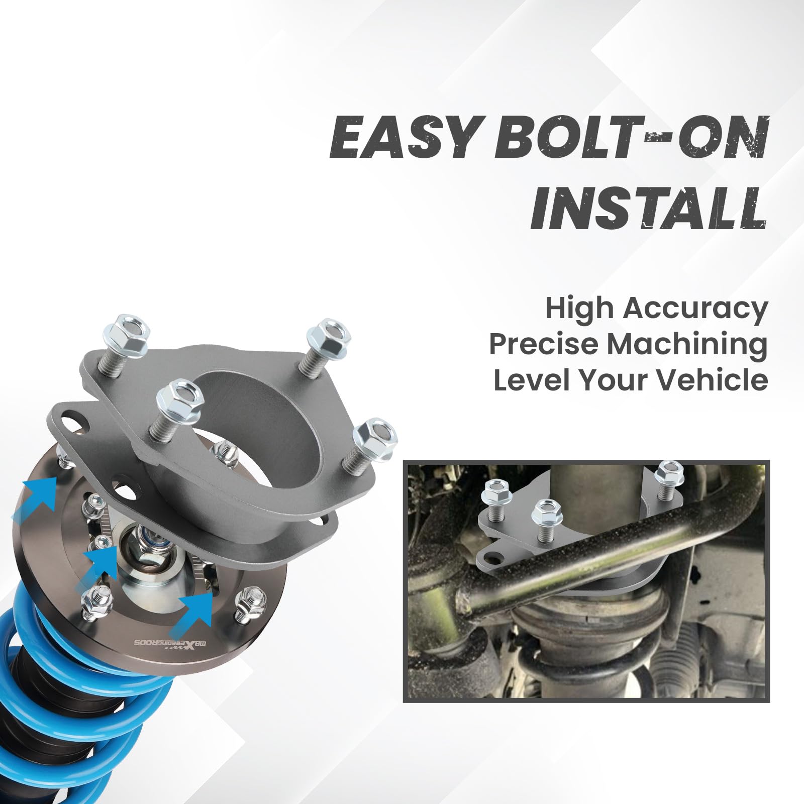 maXpeedingrods 2'' Front Leveling Kit for Jeep Liberty KJ KK 2002-2012, Suspension Lift Kit for Dodge Nitro 2007-2012 SUV