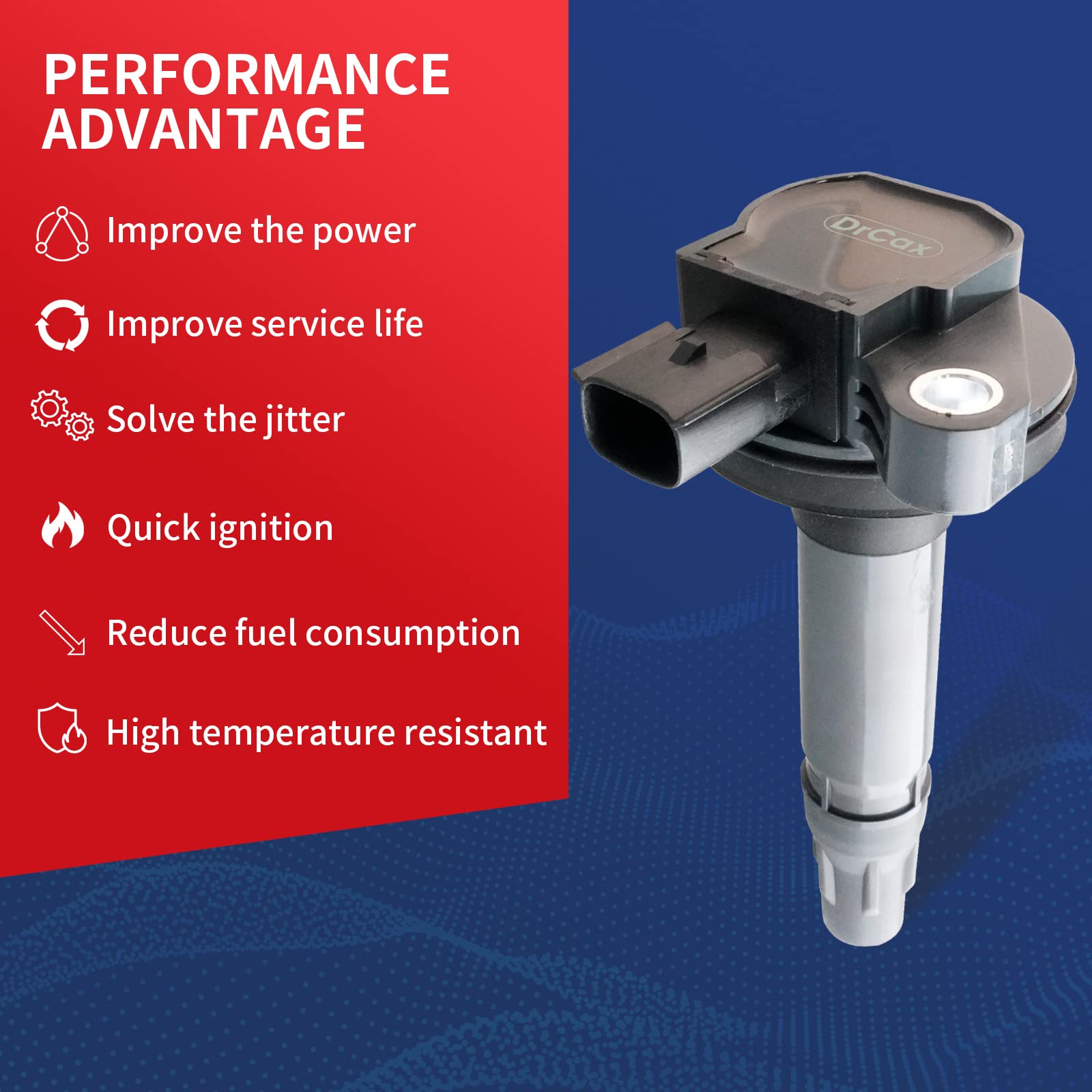 Drcax Oem Ignition Coil Uf595 Uf553 5C1652 E1053 Dg520 Compatible With Ford Lincoln Taurus Explorer F-150 Mustang Transit 150 25