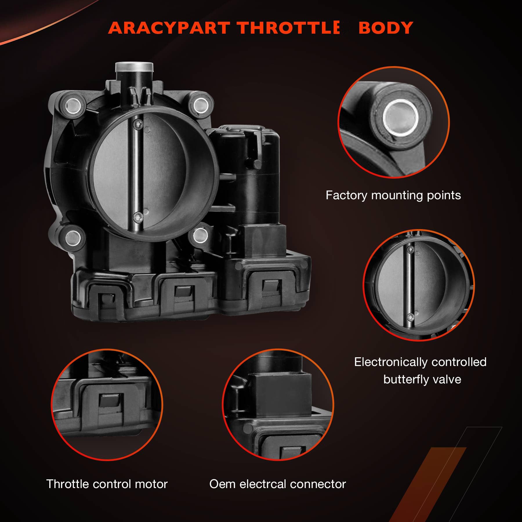 Electronic Throttle Body Assembly With Iac Tps | For 2007-2011 Dodge Dakota Durango Nitro Ram 1500 Jeep Commander Grand Cherokee