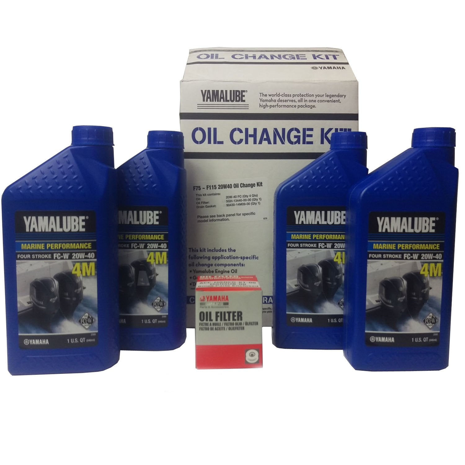 Yamaha Outboard New Oem Oil Change,Filter Service Kit F75-F115, Lub-Mrnmd-Kt-21