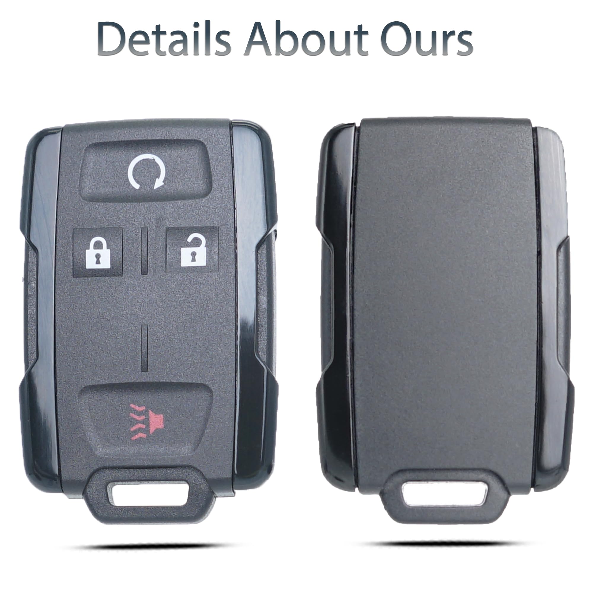Supaland Key Fob Shell Case Replacement Fits For Chevrolet Colorado Chevy Silverado Gmc Canyon Sierra 2014 2015 2016 2017 2018-2