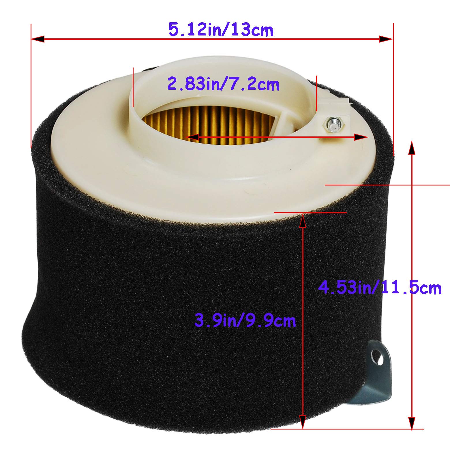 HIFROM 11029-1004 Air Filter Pre-Filter Oil Fuel Filter Spark Plug Tune Up Kit replacement for Kawasaki Mule 500 520 550 600 610