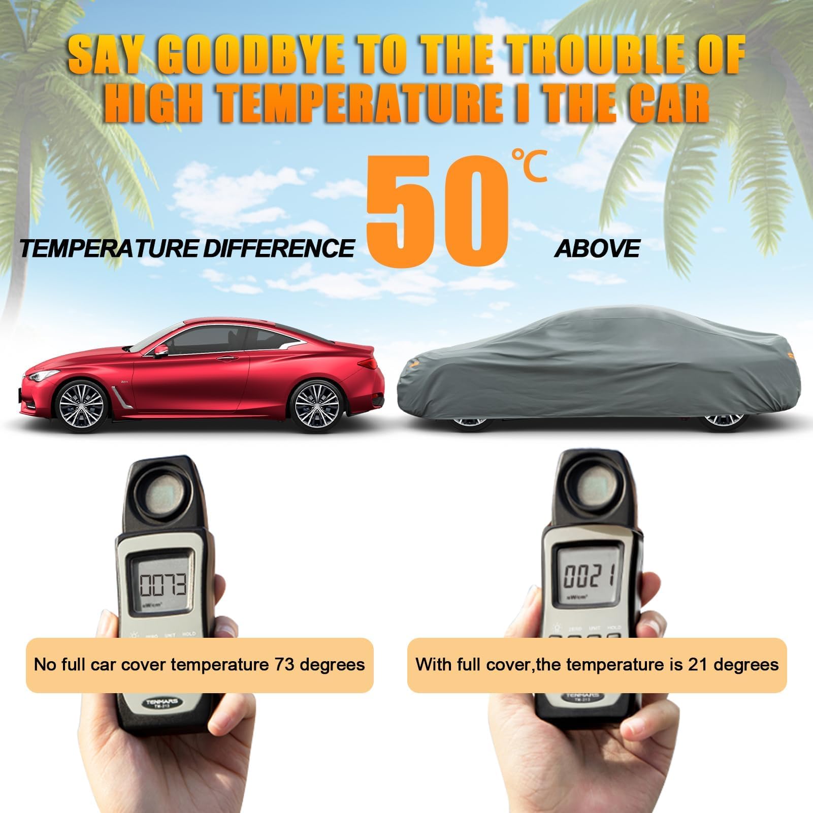 Kayme Heavy Duty Car Cover Custom Fit Audi A5 S5 Rs5, Waterproof All Weather For Automobiles, Full Exterior Covers Rain Sun Uv P