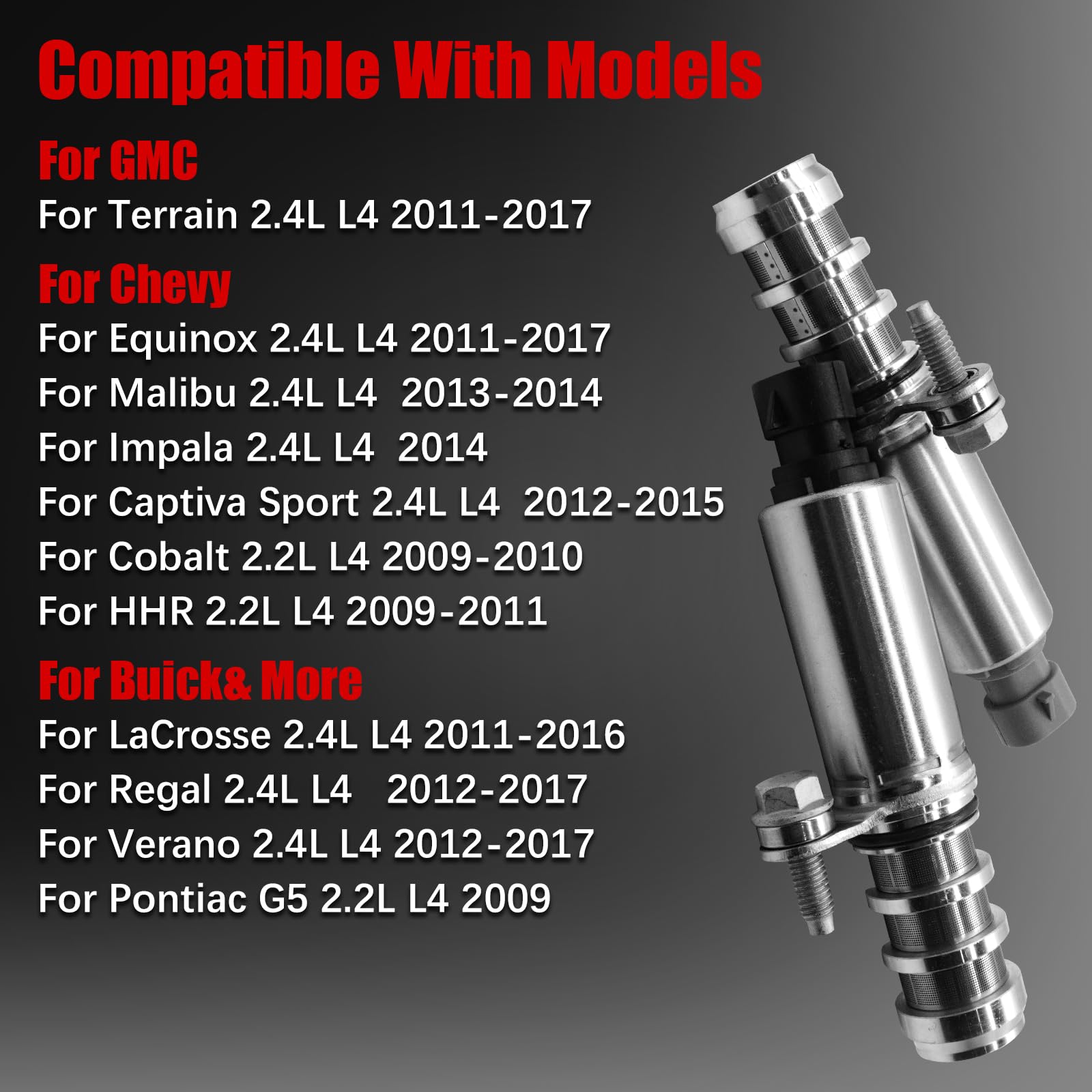 2.4 Timing Chain Kit w/Water Pump for Chevy Equinox Malibu for GMC Terrain 2011-2017,for Buick Regal Lacrosse Verano 2.2 2.4L Ec