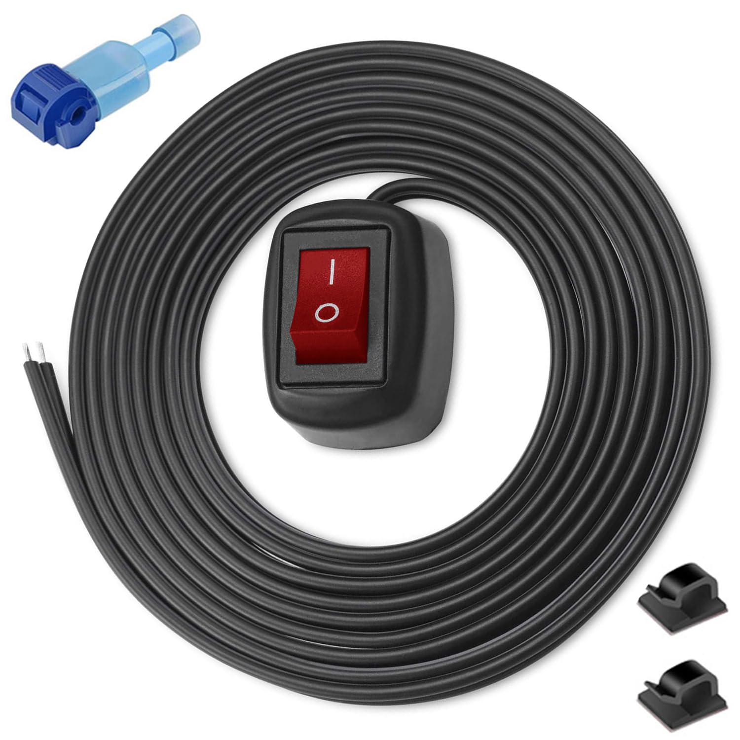 Gebildet 12V-230V/10A Spst Red Water Drop Shape Paste Type Button Switch,Off/On Switch For Fog Driving Lights,Neon Lights,Led Li