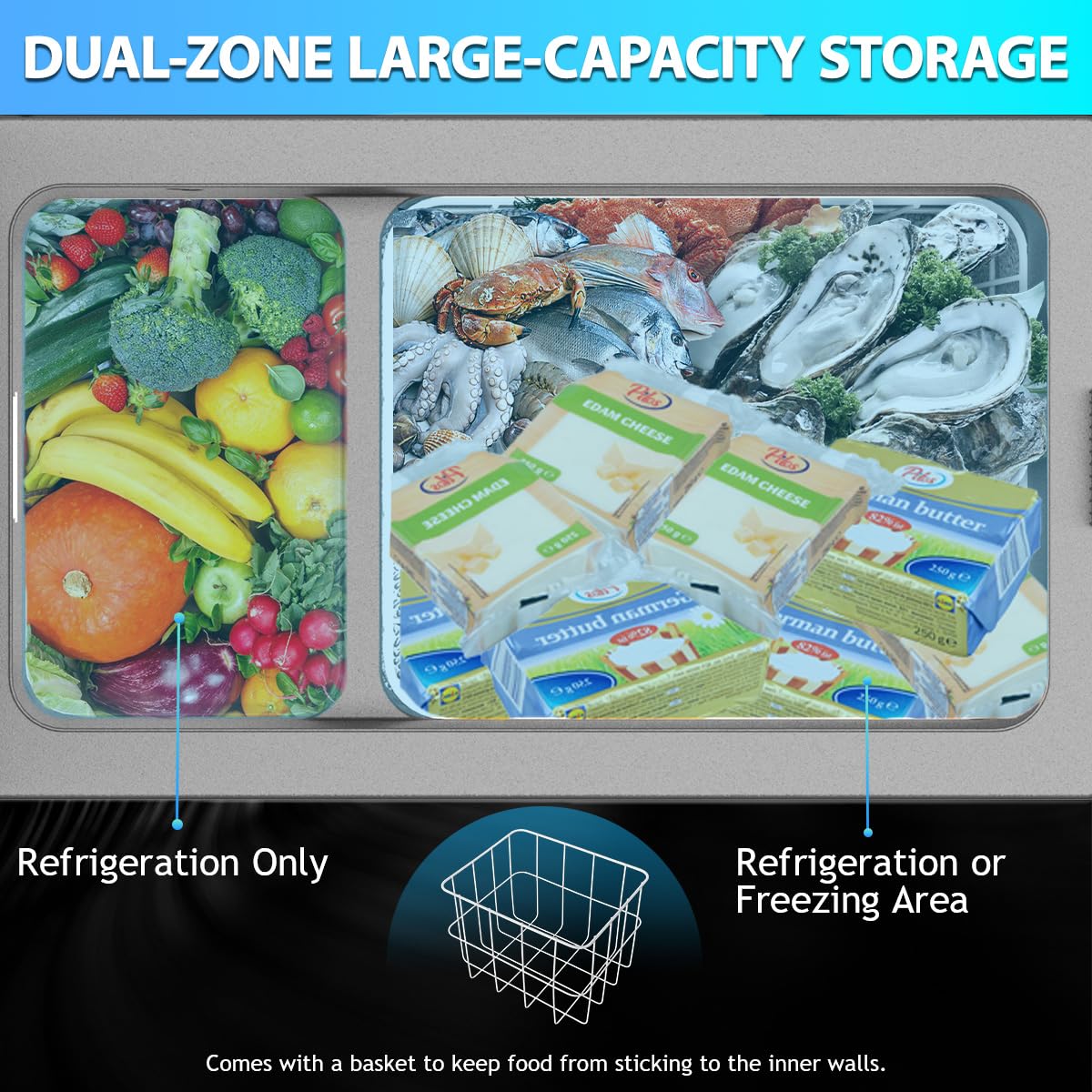 Alpicool Ncf45 Portable Fridge Freezer,12 Volt Car Refrigerator, 42 Quart (40 Liter) Fast Cooling 12V Car Fridge -4?~68?,For Out