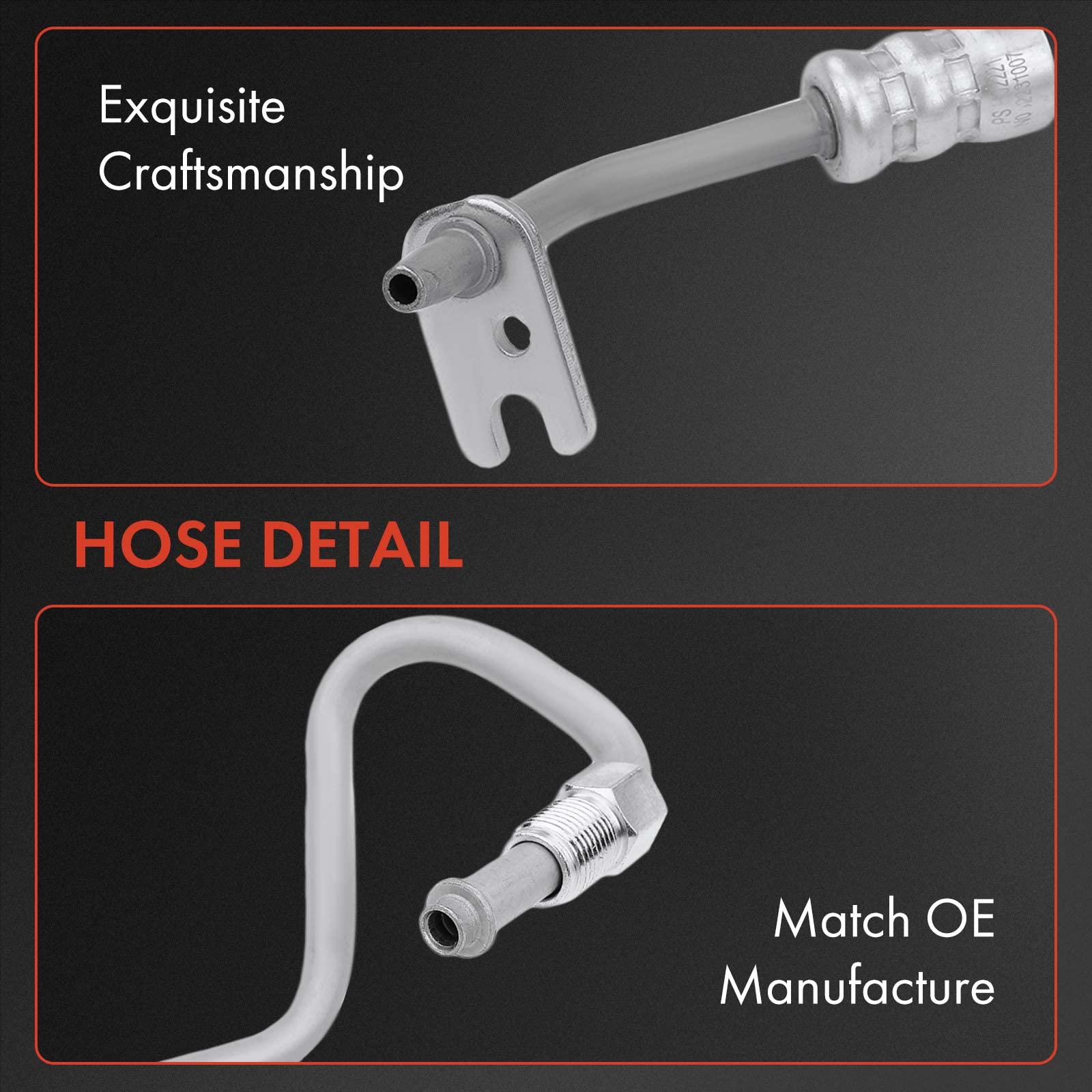 A-Premium Power Steering Pressure Hose Line Assembly Compatible With Chevrolet Silverado 1500, Silverado 2500, Suburban 1500, Ta