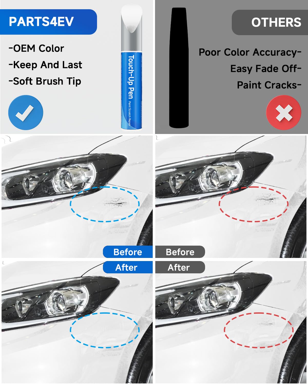 Touch Up Paint Compatible with Nissan Exact Match Touch Up Paint Car Scratch Repair (Radiant Silver Metallic (K12))