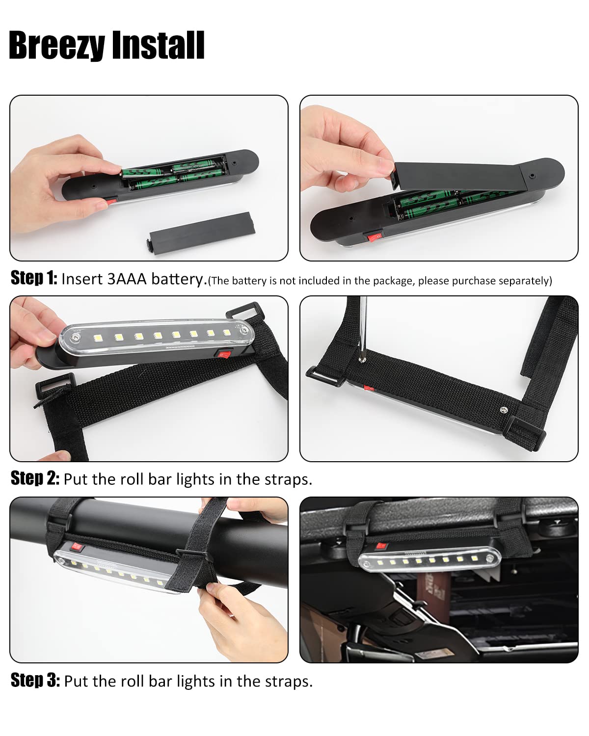 Sunpie Utv Dome Light Interior Lighting Compatible With Polaris Can Am Pioneer/Talon Kawasaki Mule/Terxy Arctic Cat Golf Cart Bo