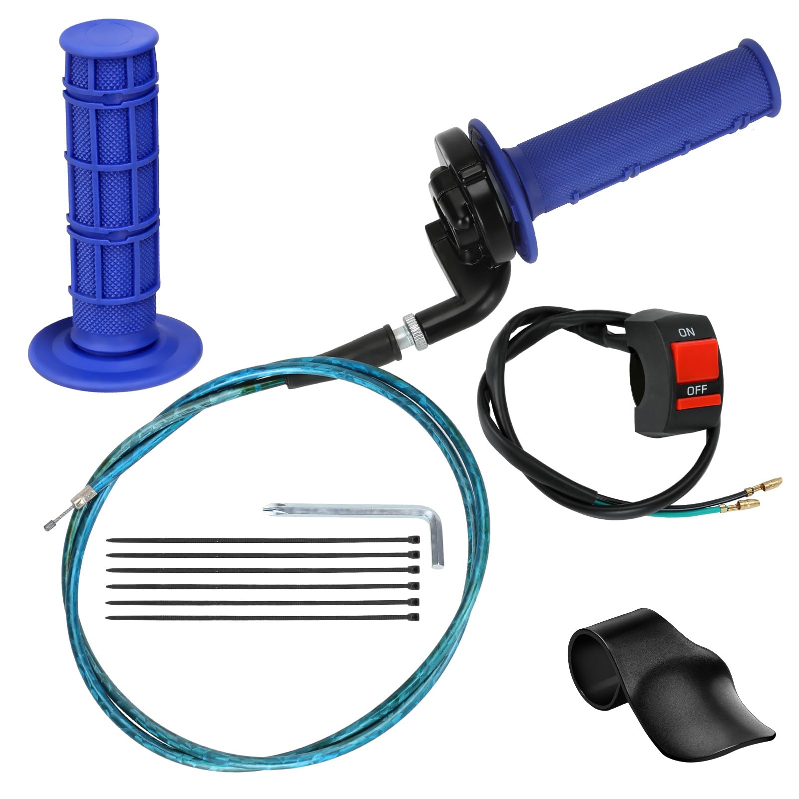 Hiaors Mini Bike Throttle Assembly Compatible With Coleman Ct200U Bt200X Ct200U-Ex, 7/8 Twist Throttle Cable Handle Grips Kit Fo