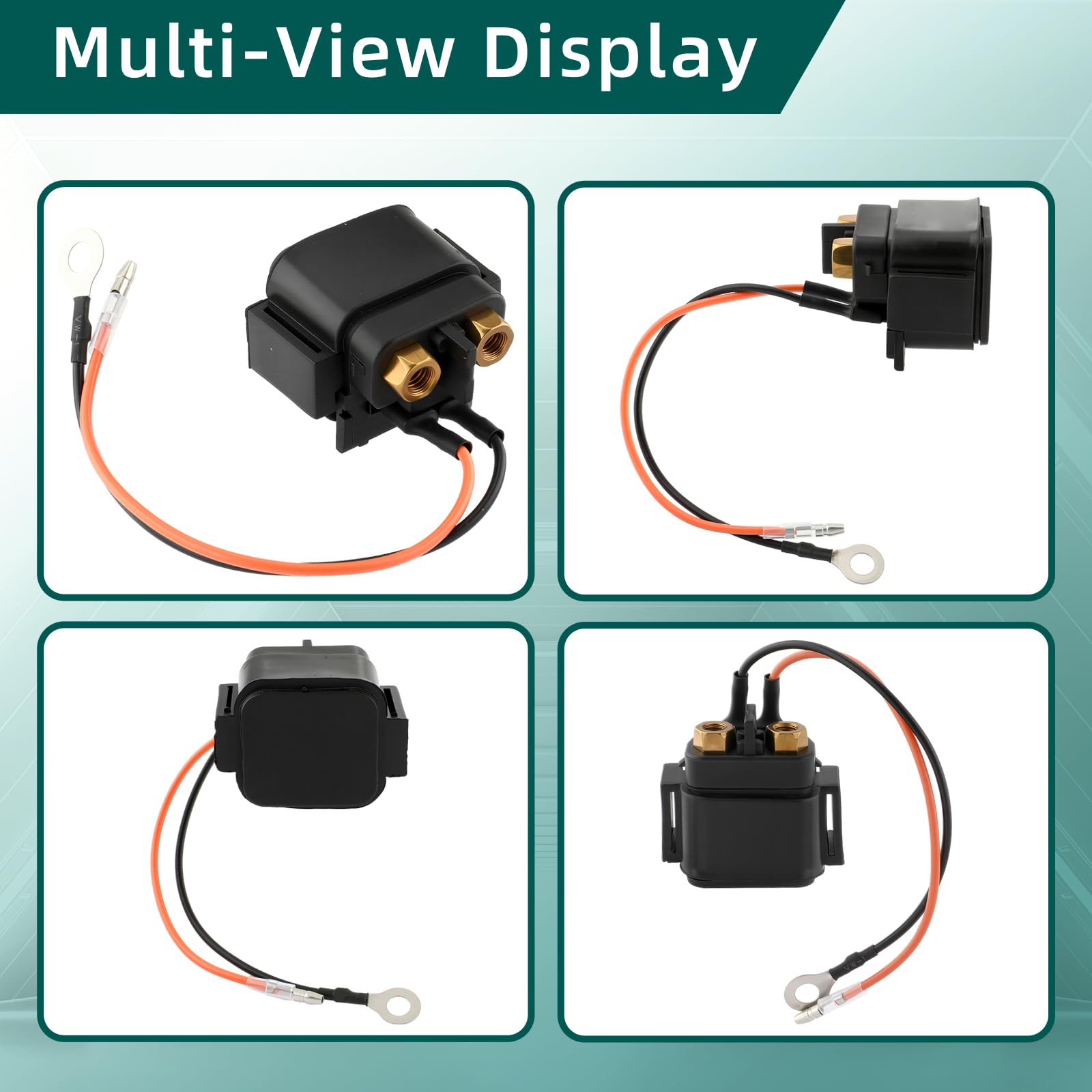 AUTOKAY Starter Relay Solenoid Fits for Yamaha Outboards 68V-8194A-00-00