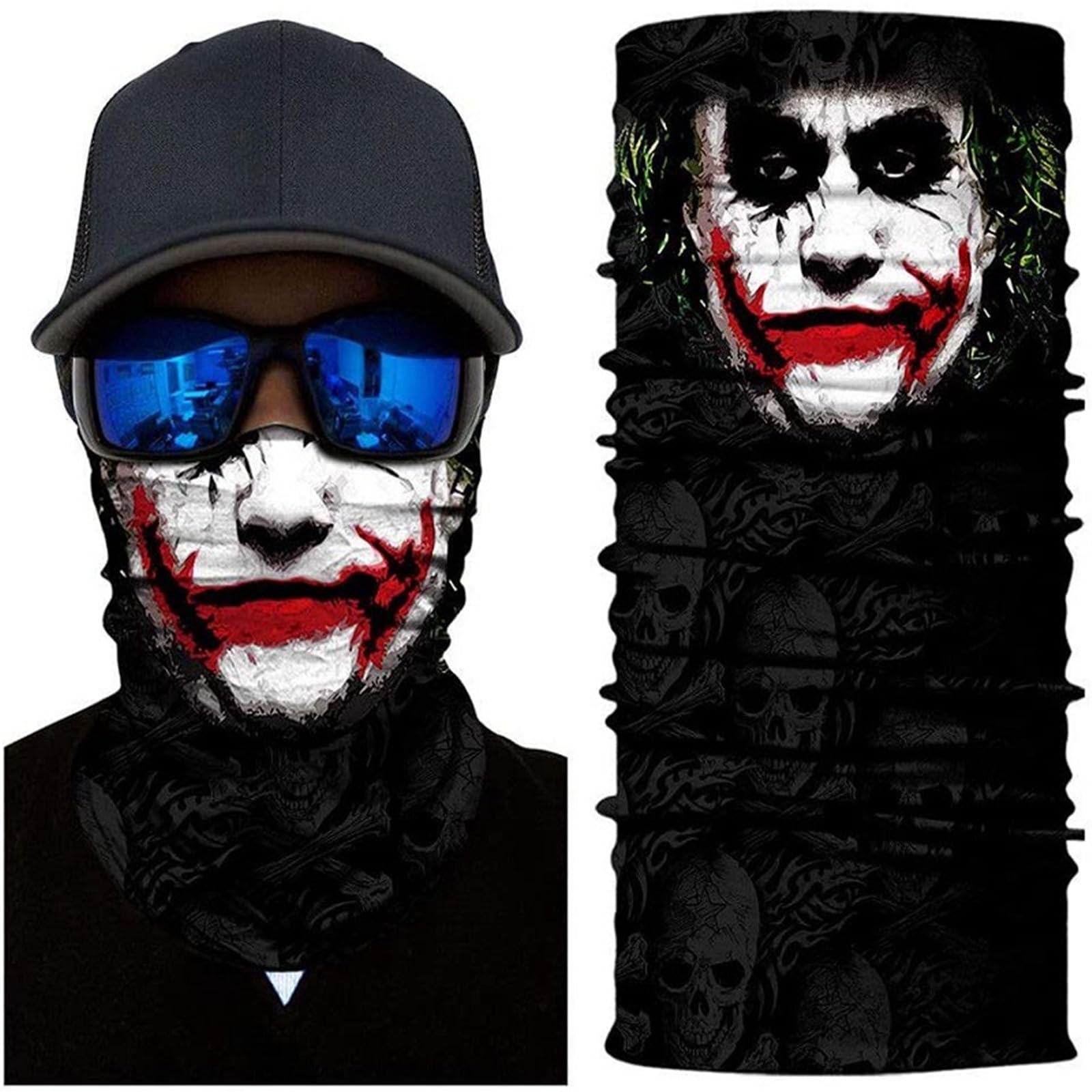 WYSUMMER Scarves Bandanas Skull Face Tube Headband, Gaiter Head Wrap Balaclava Magic Scarf Motorcycle Multi Function Headwear (w
