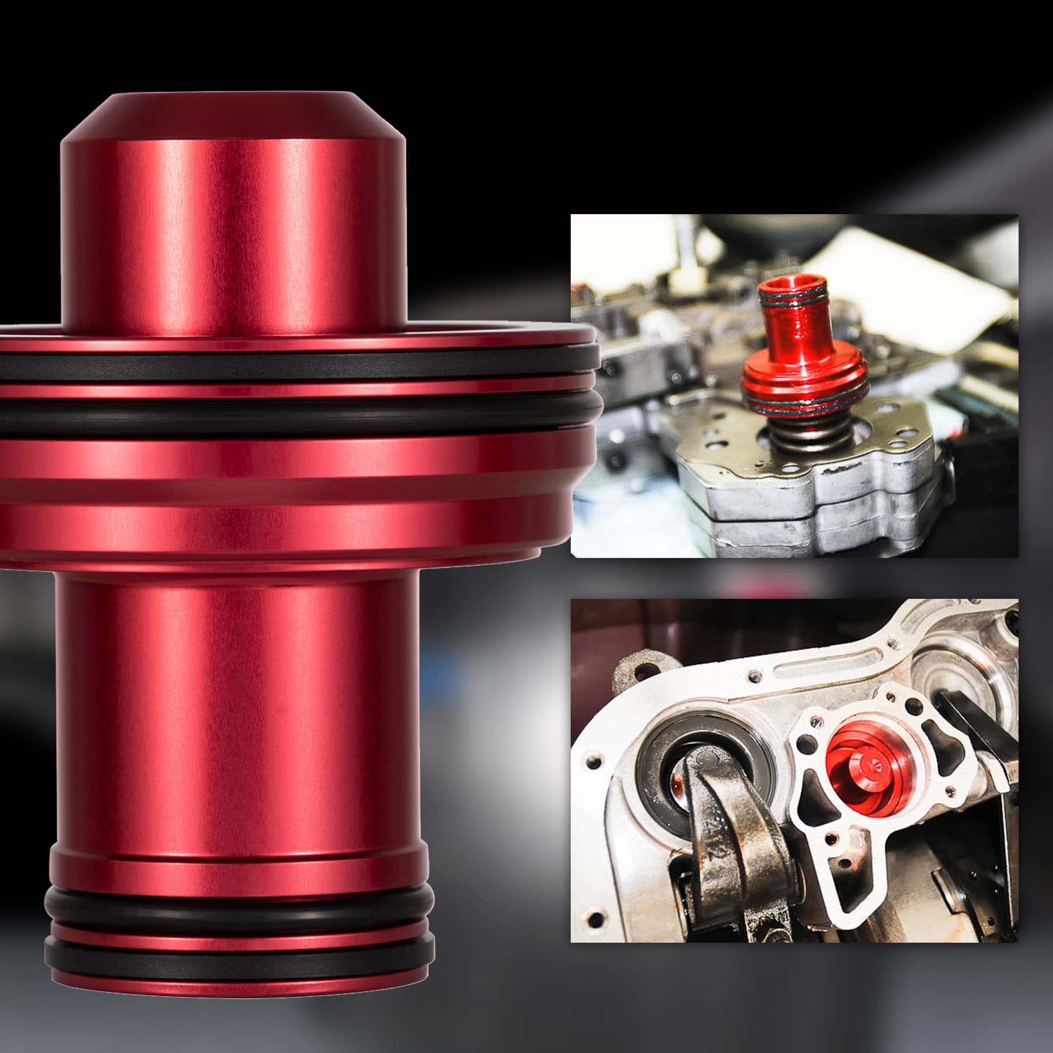 Anodized Aluminum Billet Accumulator Piston Kit Fit for Chrysler 42RE, 42RH, 46RE, 46RH, 47RE, 47RH, 48RE, A727, A904 22841-04K