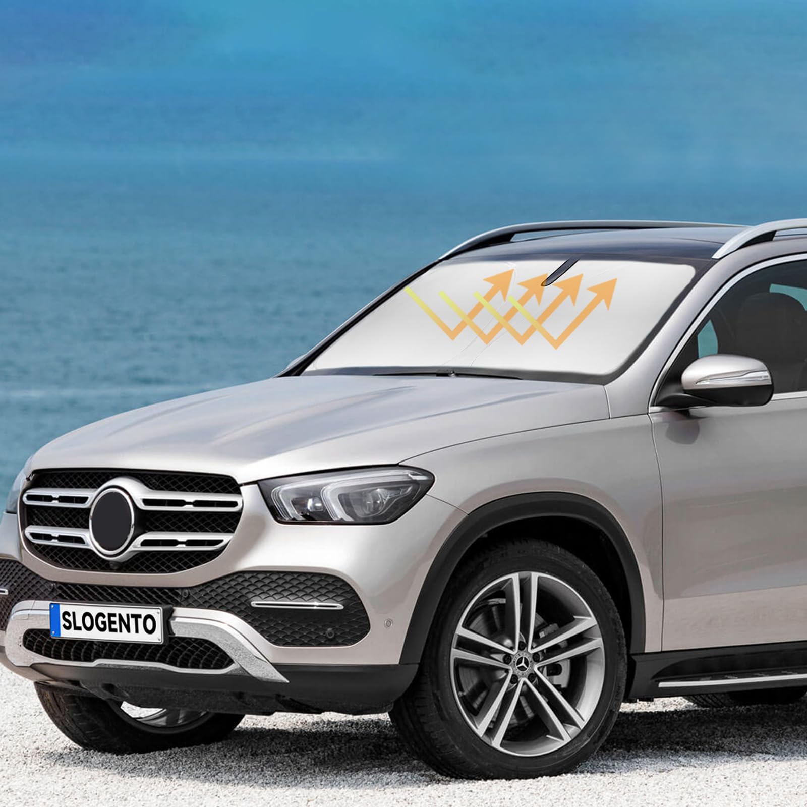 Sun Shade Sunshade For Mercedes Benz Gle 350 450 2012-2018 2019(Not Fit For Gle Coupe) Front Window Sun Visor Windshield Cover F