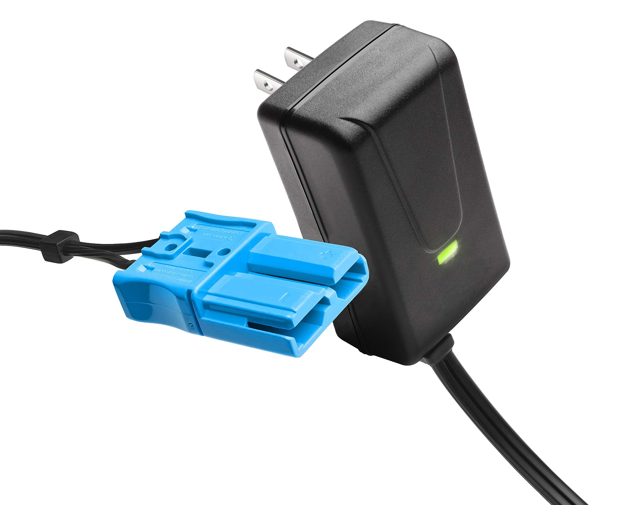 12 Volt Battery Charger with Large Blue Plug, for 12V Kid Trax Child Ride On Car Mecerdes ML63 Dodge Ram 3500 Dodge Police Car D