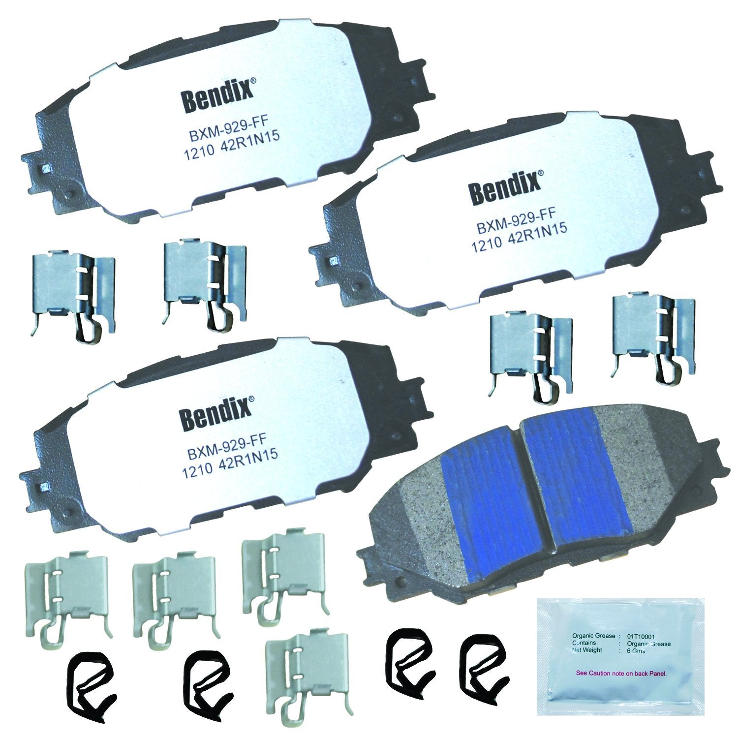 Bendix Fleet Metlok Mkd1210Fm Semi-Metallic Front Brake Pads For Select Models Lexus Hs250H, Pontiac Vibe, Scion Xb, Xd, Toyota