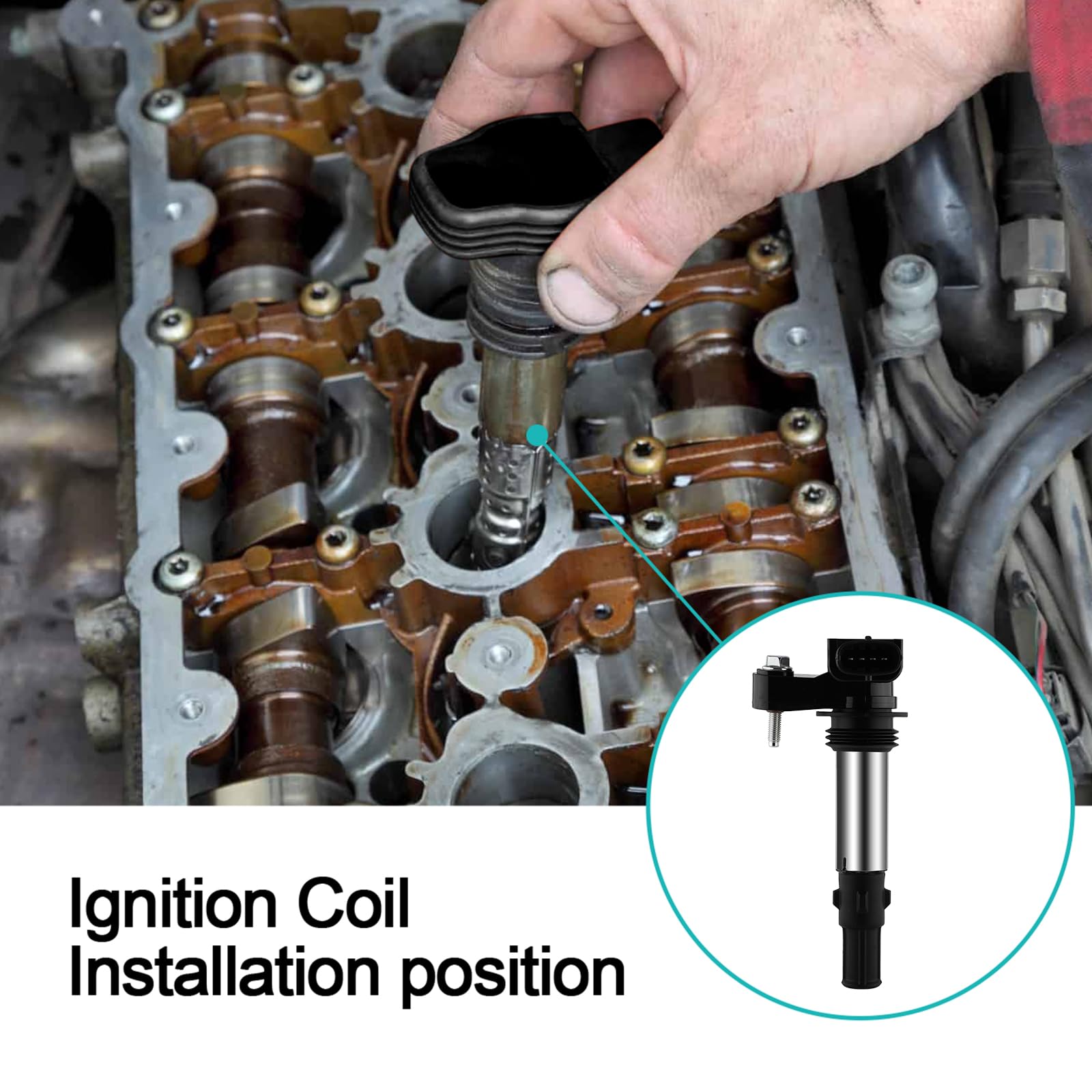 Uf375 Ignition Coil Pack 6Pcs (2.8L 3.6L V6) For Buick Allure Enclave Lacrosse Rendezvous,Cadillac Cts Srx Sts,Chevy/Chevrolet T