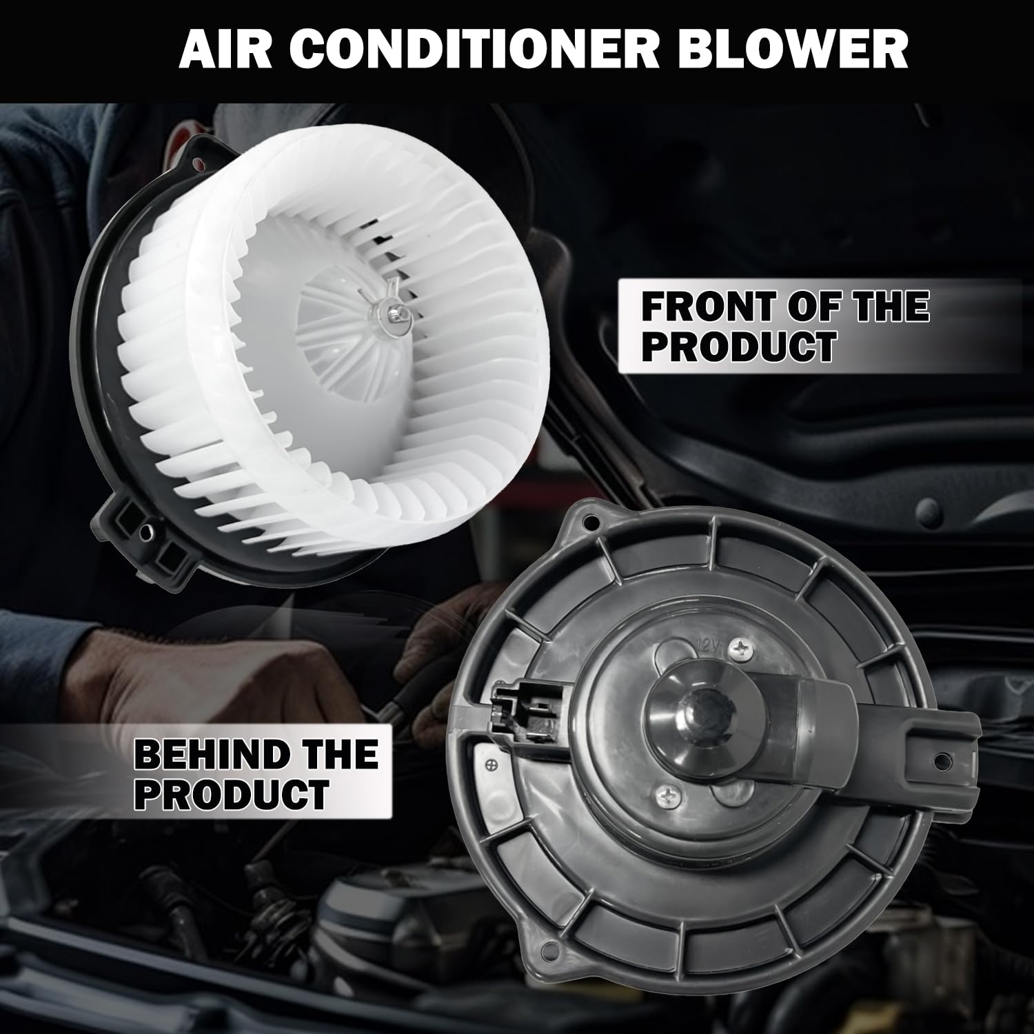 Aspligo 700054 Front Ac Heater Blower Motor Fan Front Fit For Toyota Camry 2002 2003 2004 2005 2006, Sienna 2004 2005 2006 2007