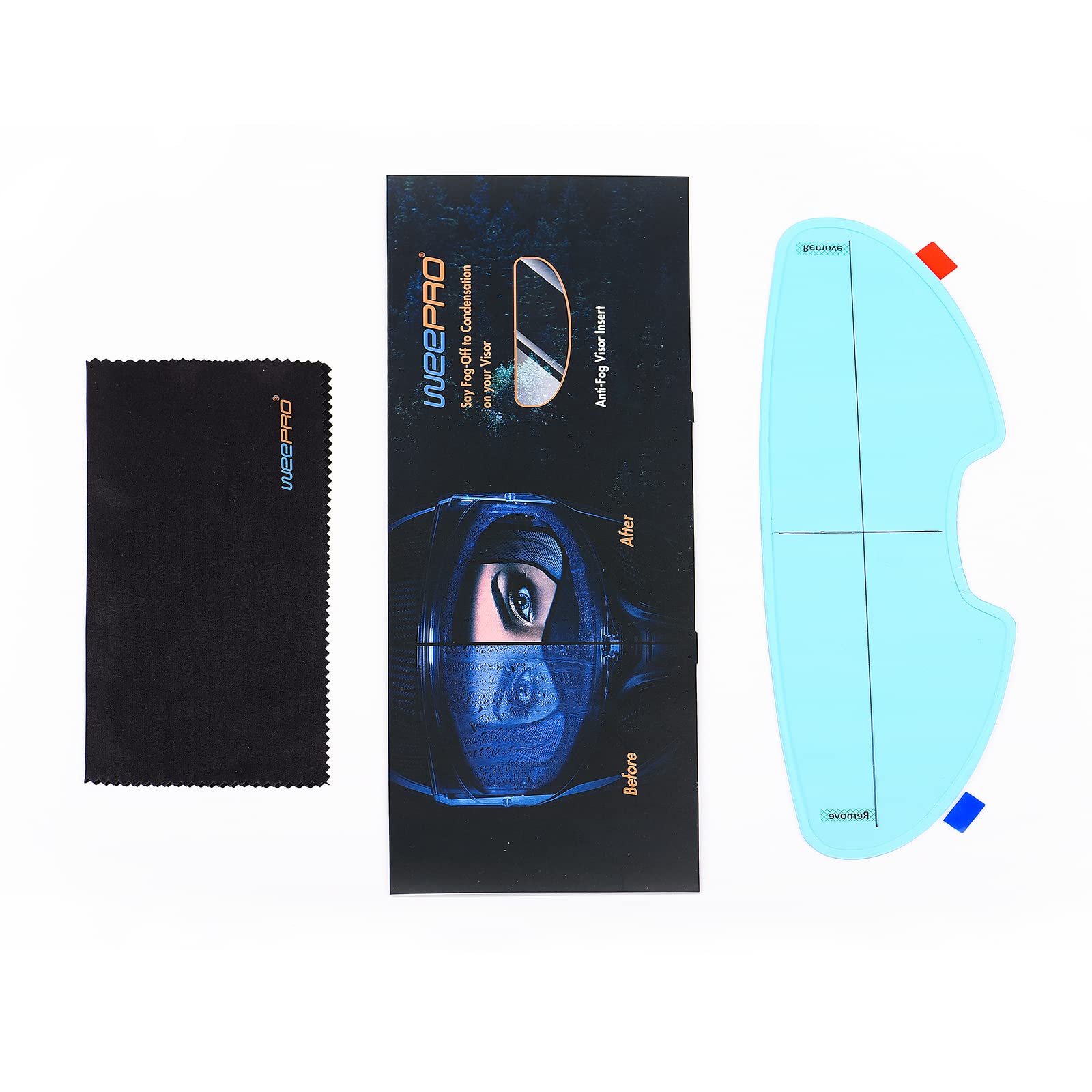 Weepro Anti Fog Film For Motorcycle Helmet Visor Compatible With Qwart Helmet Visor Protector Film Defogger Fog Resistant For He