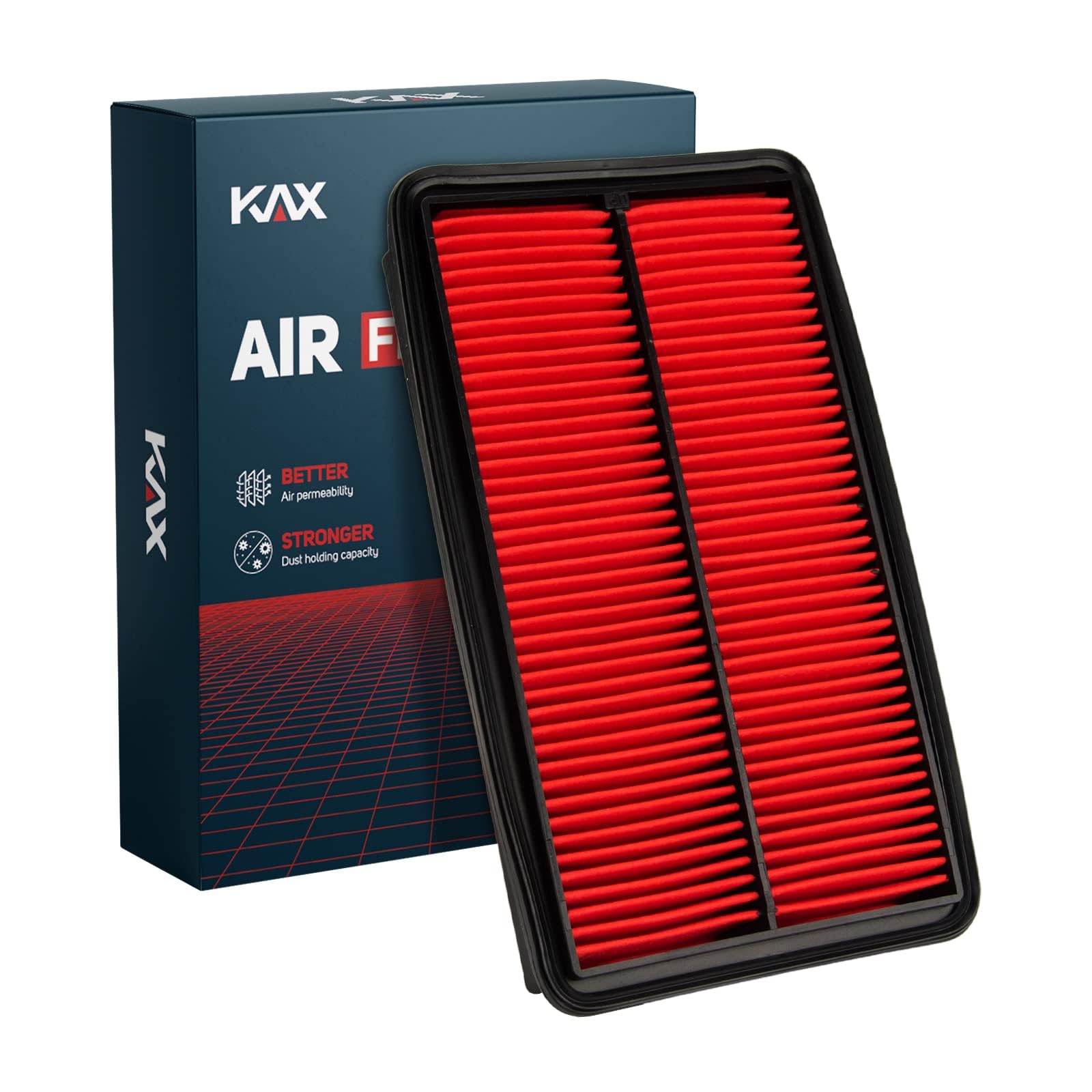 KAX Engine Air Filter, GAF005 (CA10013) Air Filter Replace for Odyssey V6 (2005-2010), Pilot V6 (2009-2015), MDX V6 (2007-2009),
