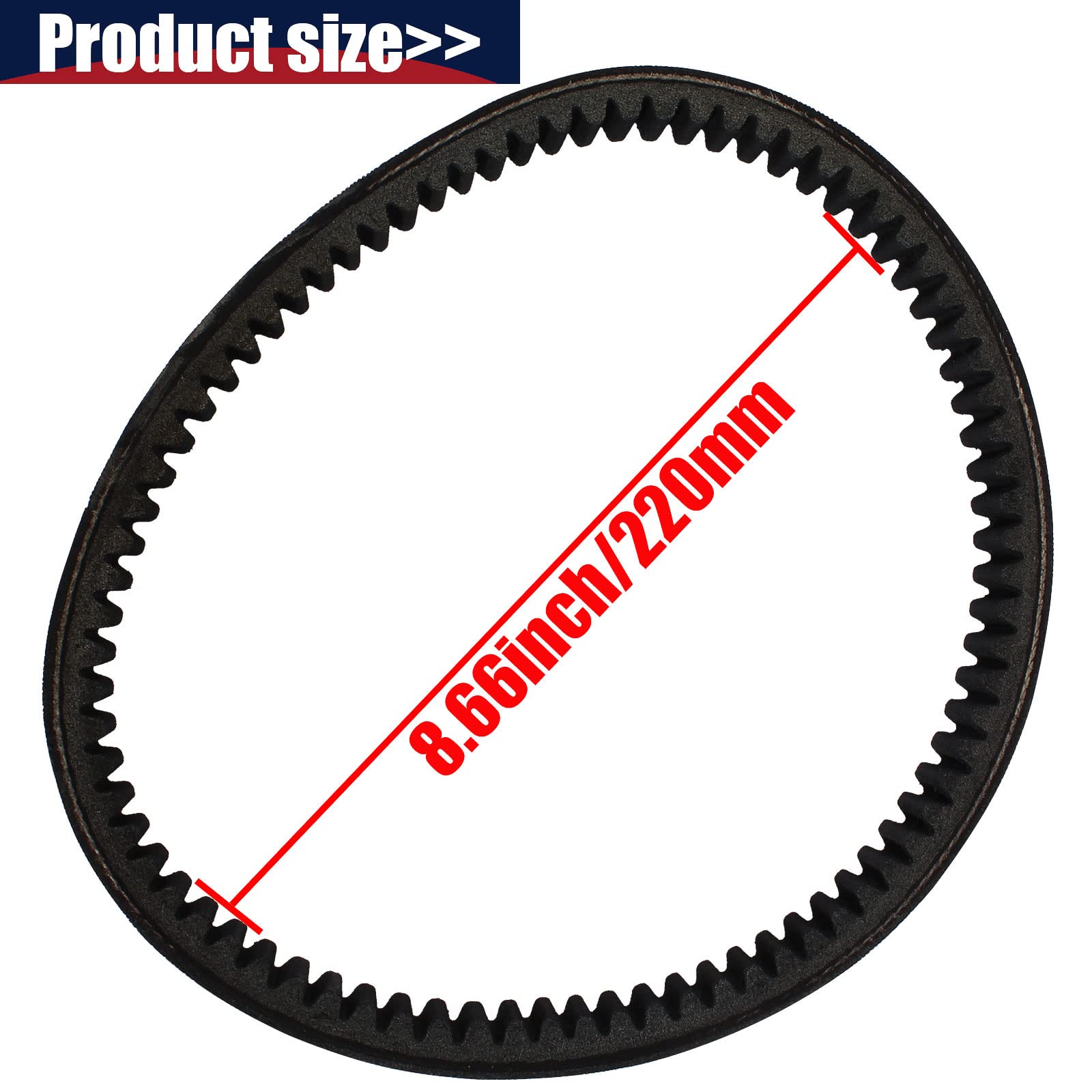 Liyyds 3 Pcs Drive Belt Compatible With Coleman Kt196 Go Kart Powersports Kt196Cc 4 Wheelers 196Cc 6.5Hp Gokart Buggy Mini Bike