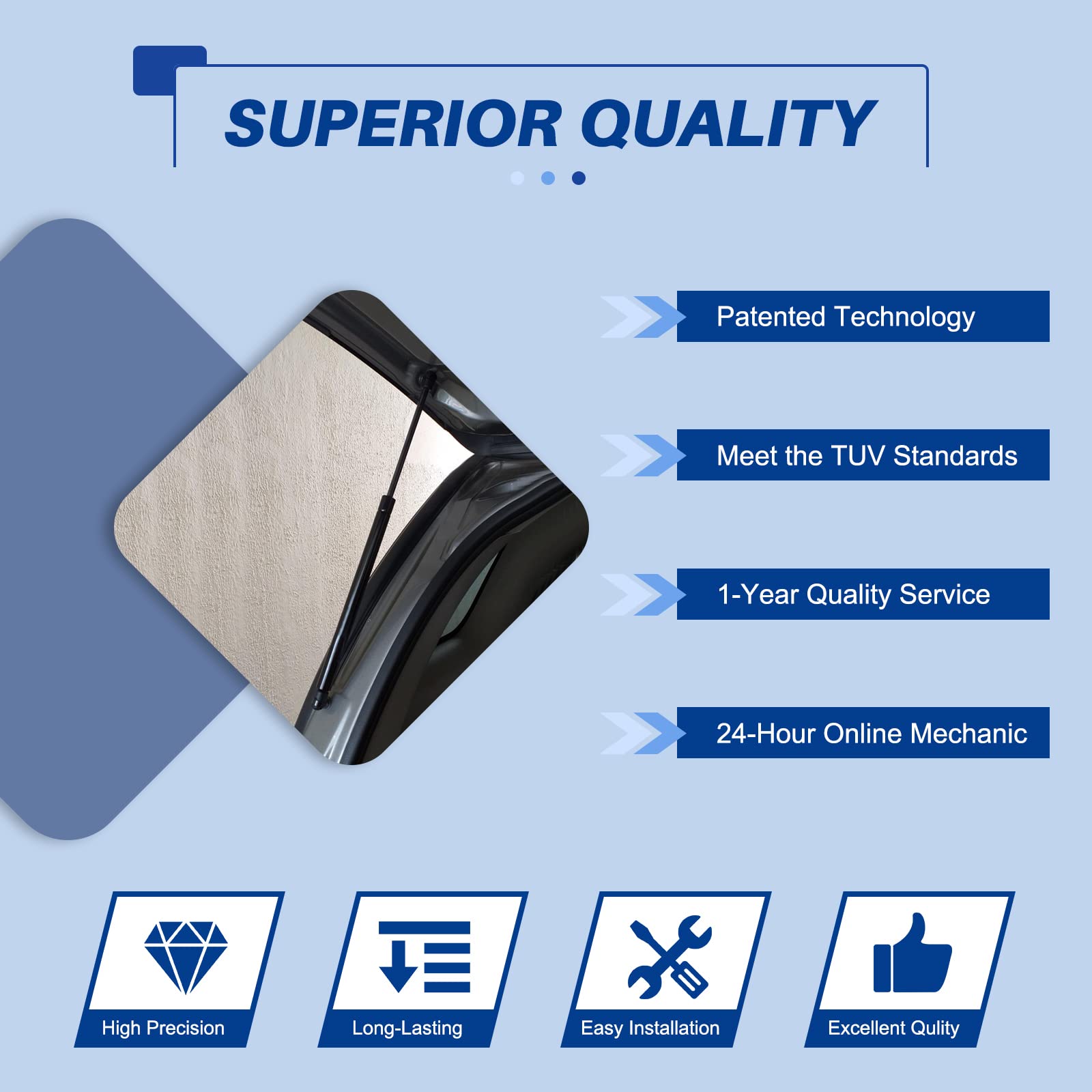 Replacement For 2011-2014 Kia Sorento Liftgate Lift Support - Otuayauto Rear Tailgate Strut - Oem# 81771-1U000 (Pack Of 2)