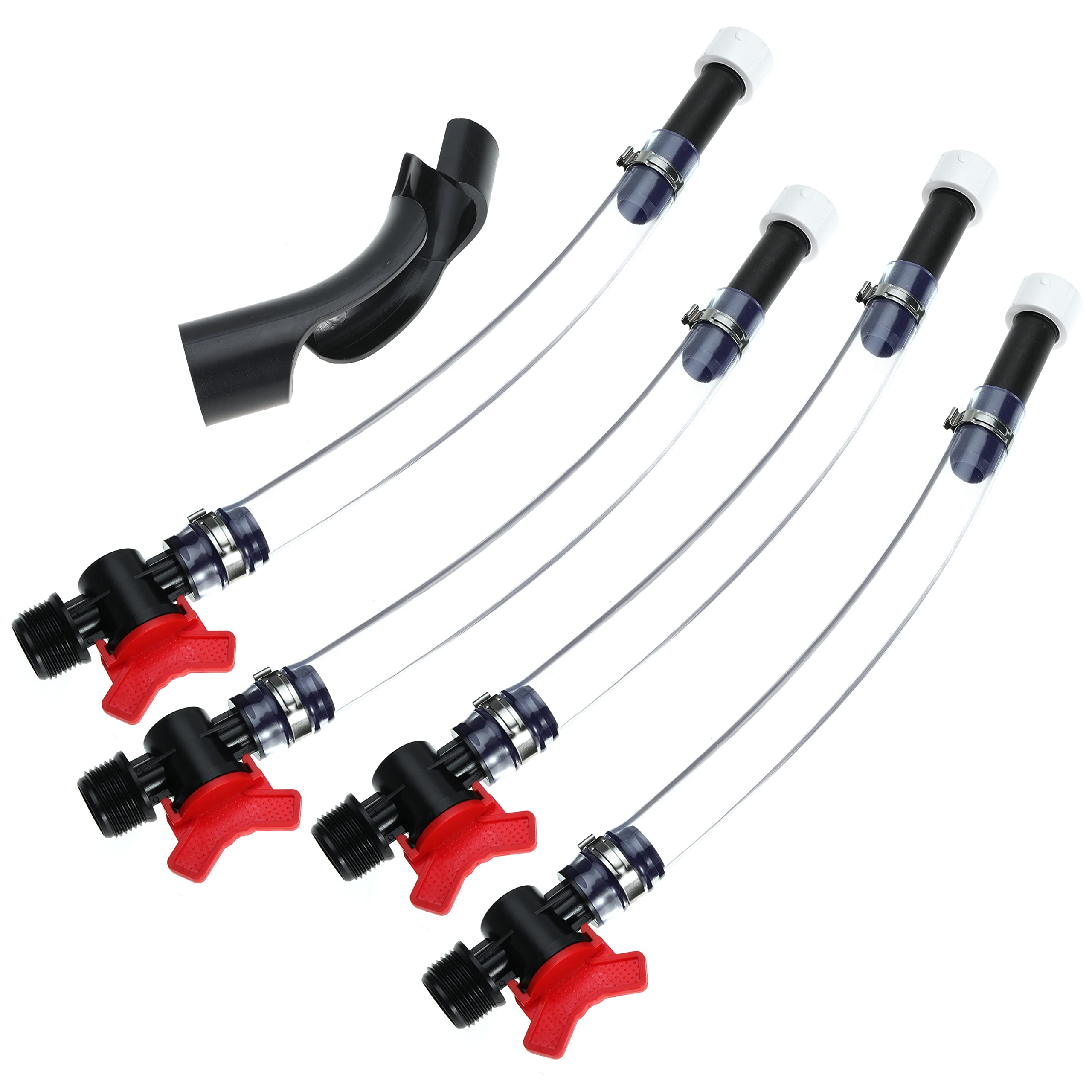 Jegs Fuel Filler Kit - LC2 Jugs with Ball Valve Hose, Bender for Scribner Fuel Tank