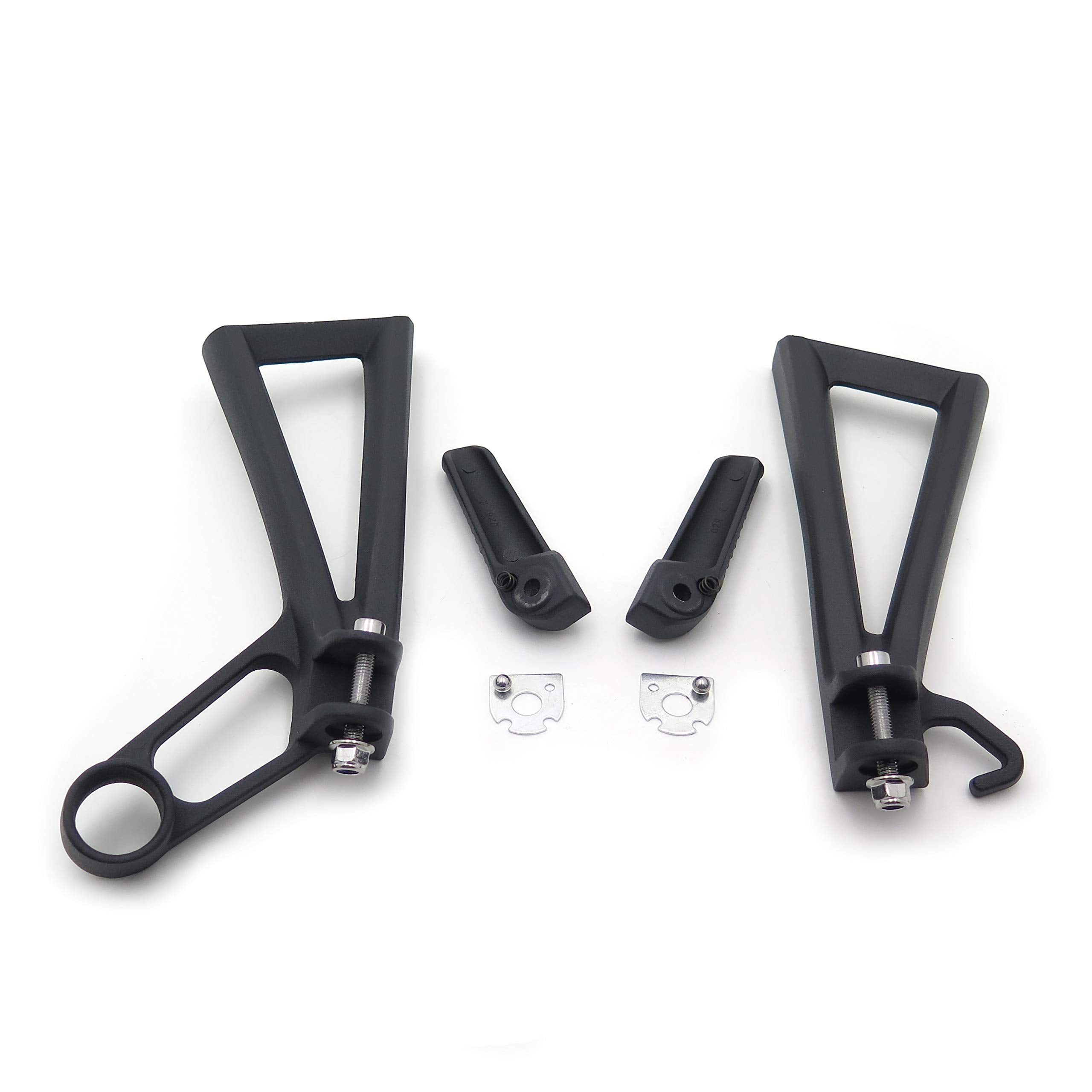 HONGK- Black Passenger Foot Peg Compatible with Yamaha Yzf R6 R6S 2003-2006 2007 2008 2009 2010 [B01C0STUX2]